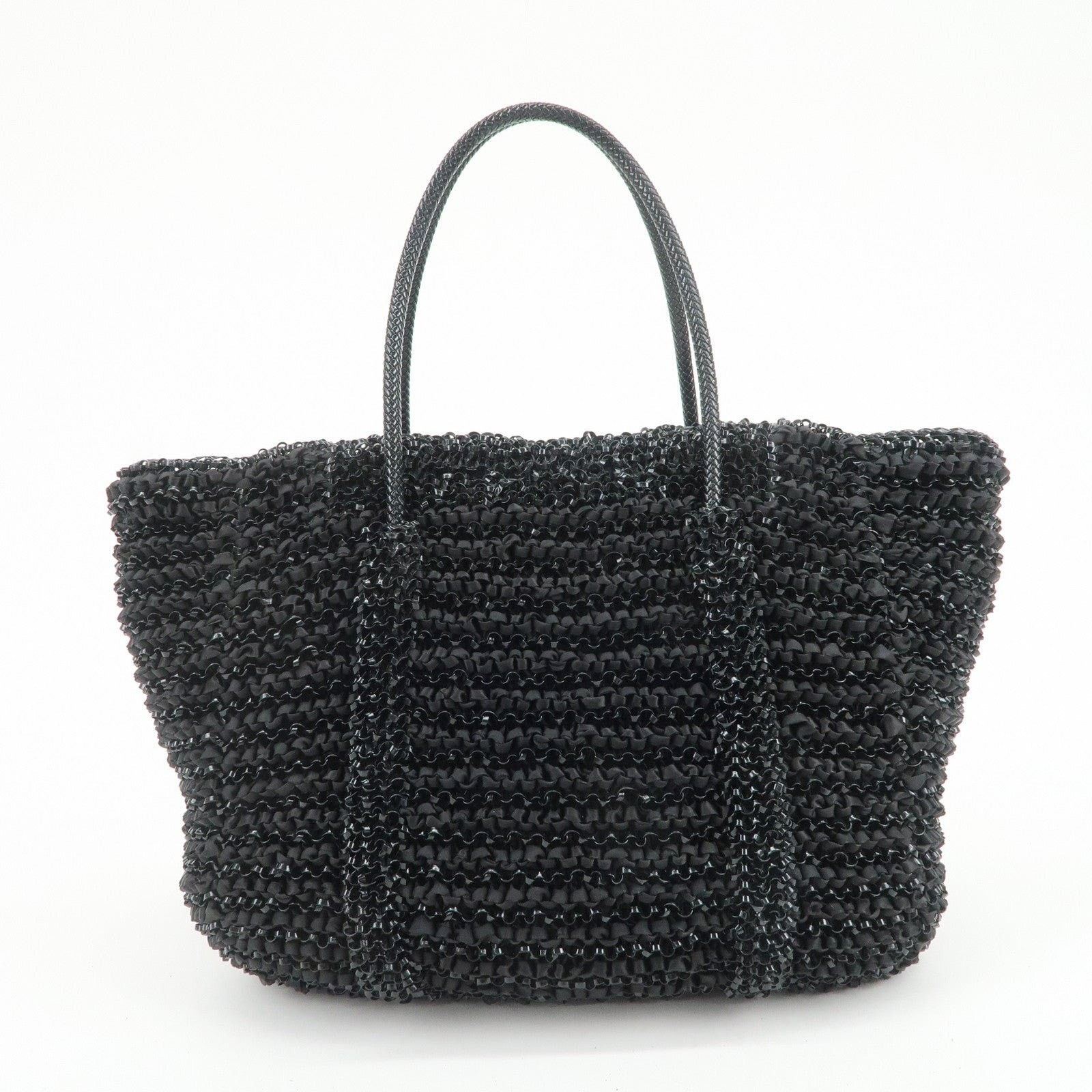 ANTEPRIMA Anteprima Lucchetto Wire PVC Tote Black Size ONE SIZE - 2 Thumbnail