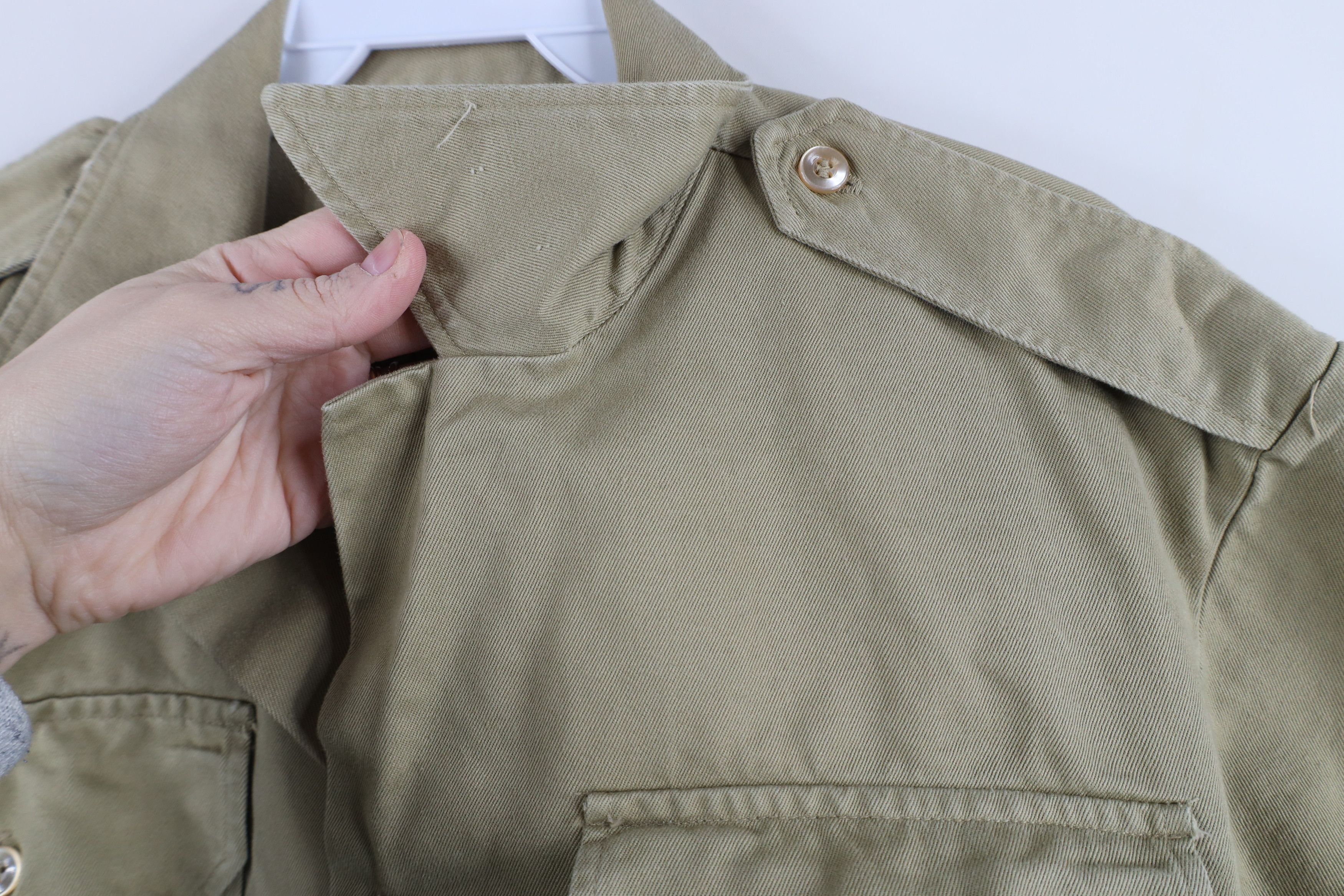 Vintage Vintage 60s 70s Vietnam War Field Combat Button Shirt USA Size US L / EU 52-54 / 3 - 8 Thumbnail