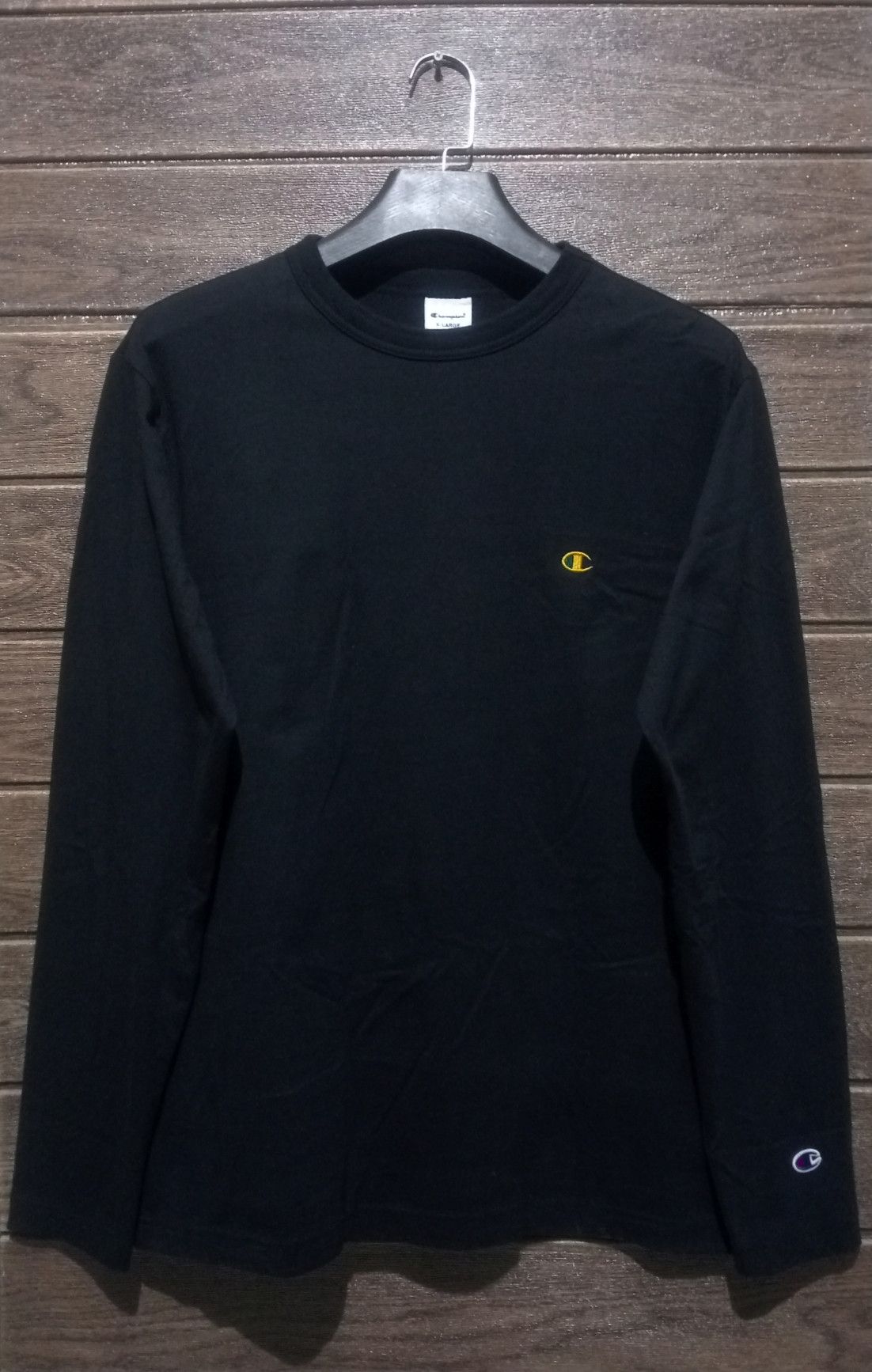 Champion Vintage Champion Plain Long Sleeve Tshirt Size US L / EU 52-54 / 3 - 1 Thumbnail