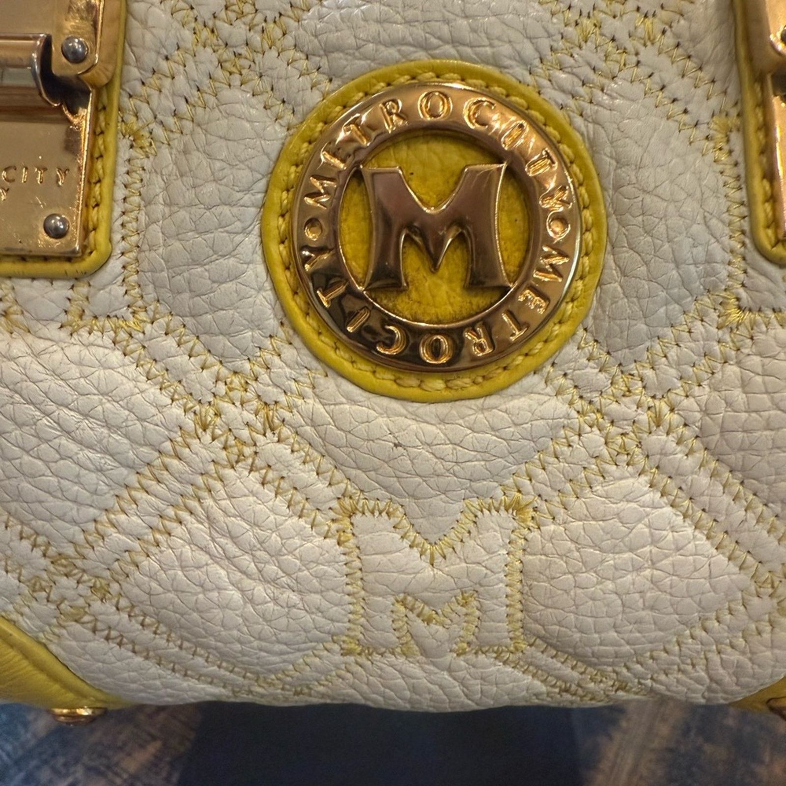 Other Metrocity Yellow and White Satchel/mini Boston 0466411 Size ONE SIZE - 2 Thumbnail