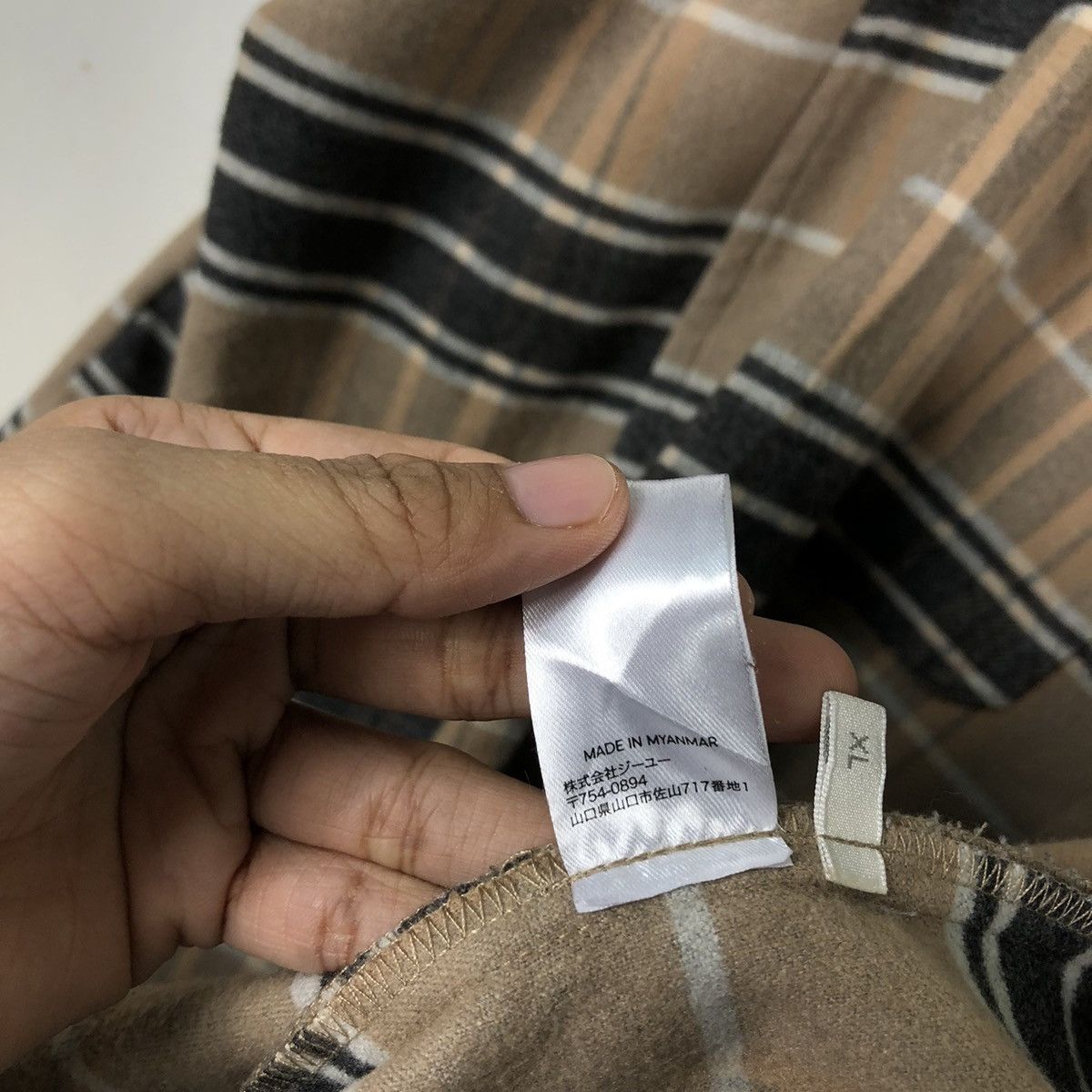 Flannel 🔥Flannel Jacket GU Japan Issey Miyake Tartan Design Size US XL / EU 56 / 4 - 14 Thumbnail