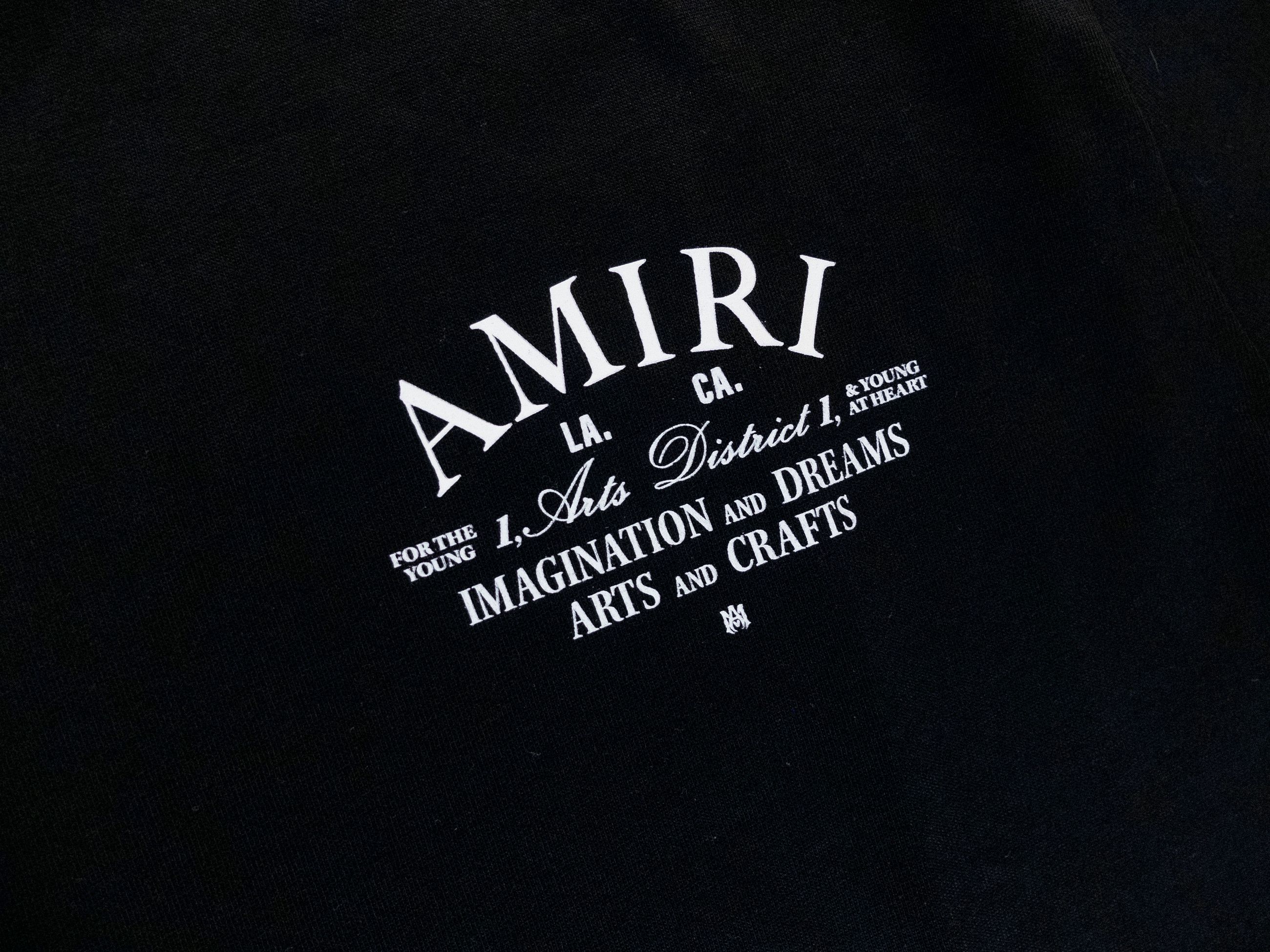 Amiri AMIRI black LA Arts District logo print t-shirt Medium Size US M / EU 48-50 / 2 - 5 Thumbnail