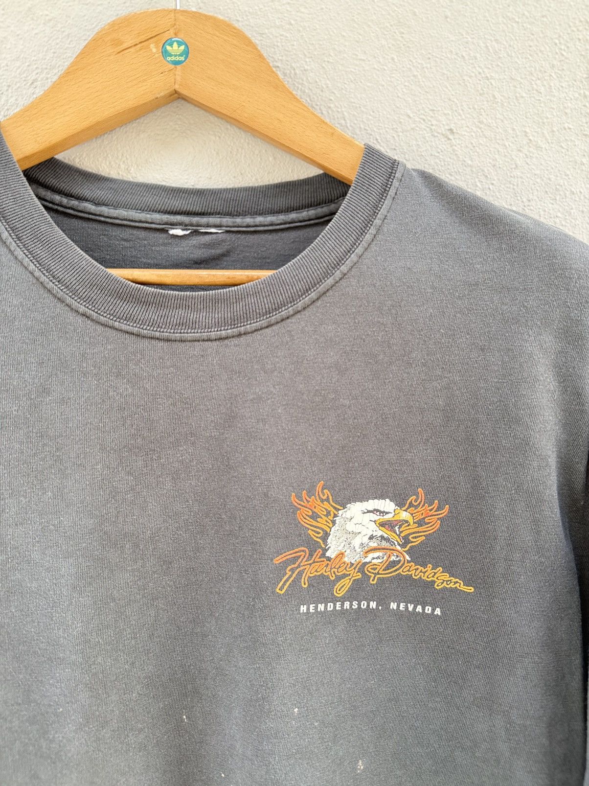 Harley Davidson Thrashed Vintage Harley Davidson Flame Bad Ass Bagger Tee Size US L / EU 52-54 / 3 - 7 Thumbnail