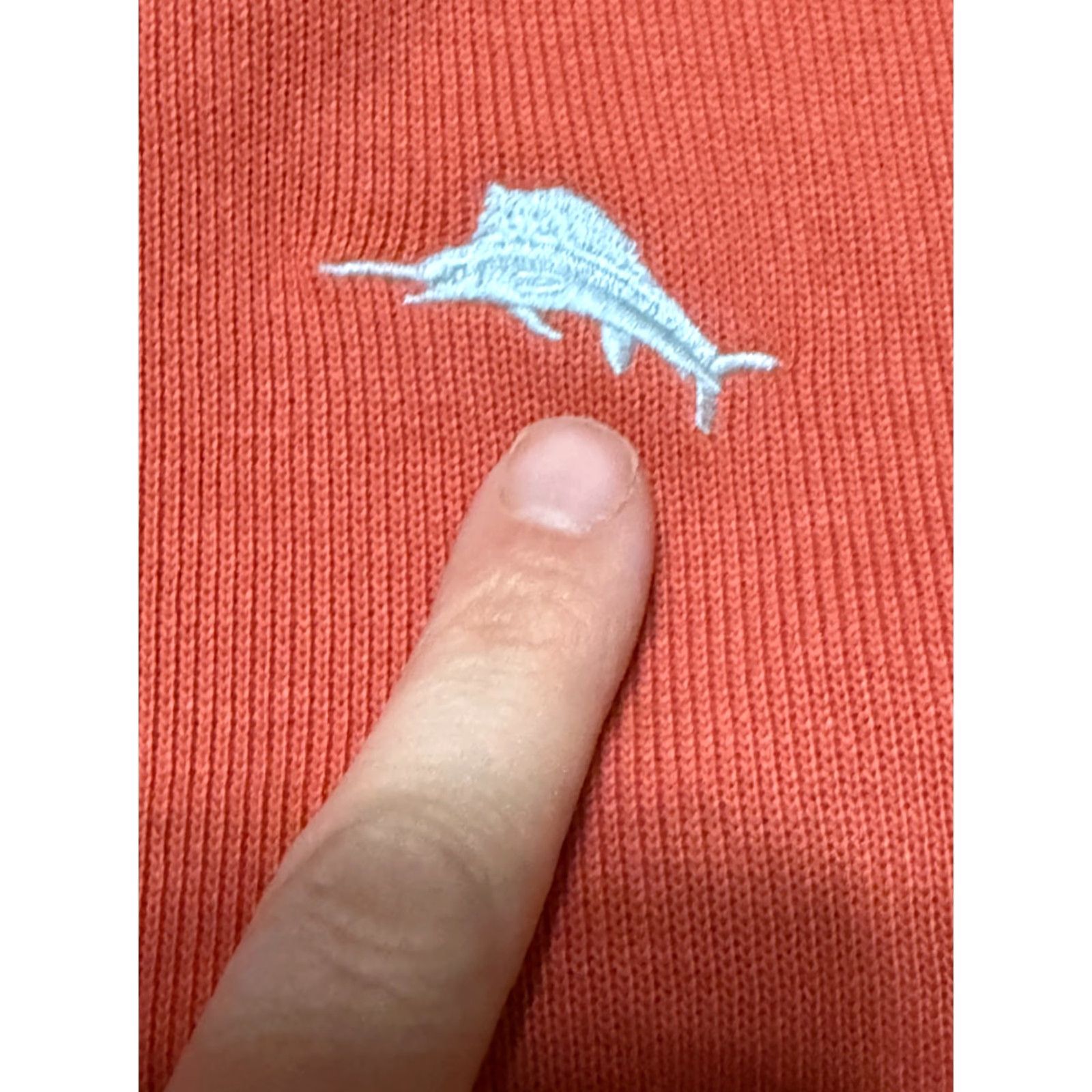 Tommy Bahama Tommy Bahama Sweater Men's Large Orange 1/4 Zipper Pullover RELAX Knit Cotton Mock Neck Long Sleeve Casual - Mens Size US L / EU 52-54 / 3 - 5 Thumbnail