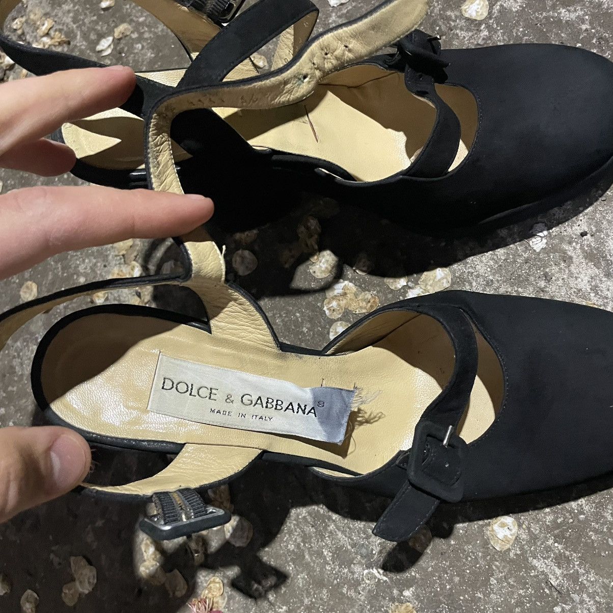 Dolce & Gabbana 36 . 5 Dolce Gabbana suede heels boots shoes old money sneak Size US 6.5 / IT 36.5 - 2 Thumbnail