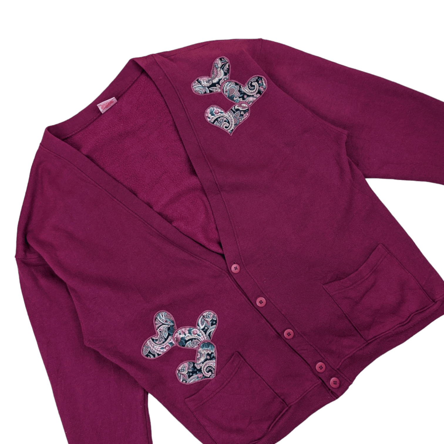 Hanes Vintage 90's HANES Flower Embroidery Cardigan Jacket Size US XL / EU 56 / 4 - 3 Thumbnail