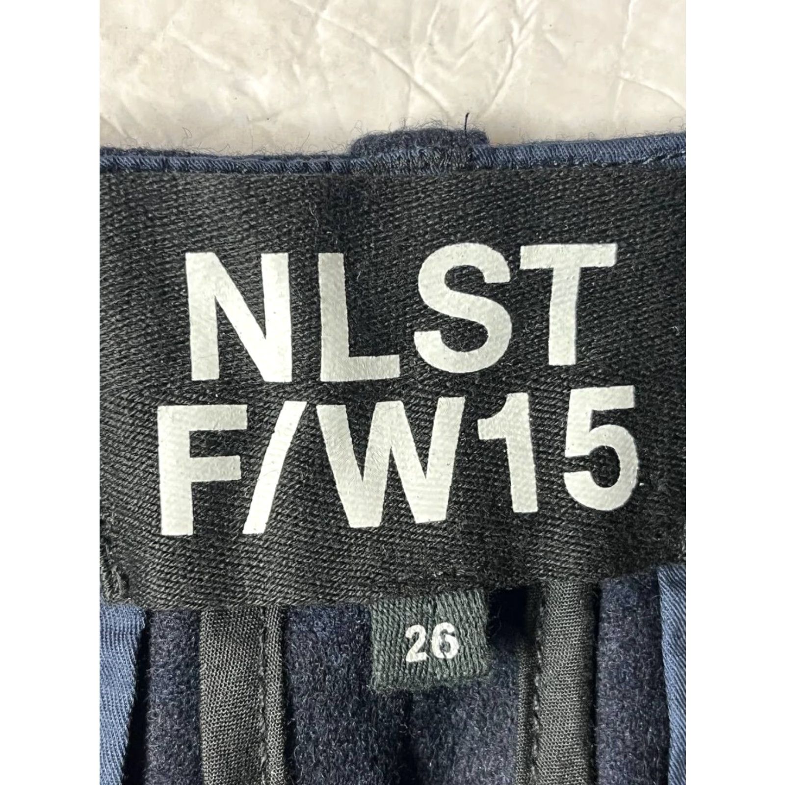 Fabletics NLST F/W 15 NY Wool Pants Blue Drawstring Hook & Eye Casual Men 30 Athletic Tapered Chino Flat Front Inseam 30 Size US 30 / EU 46 - 6 Thumbnail