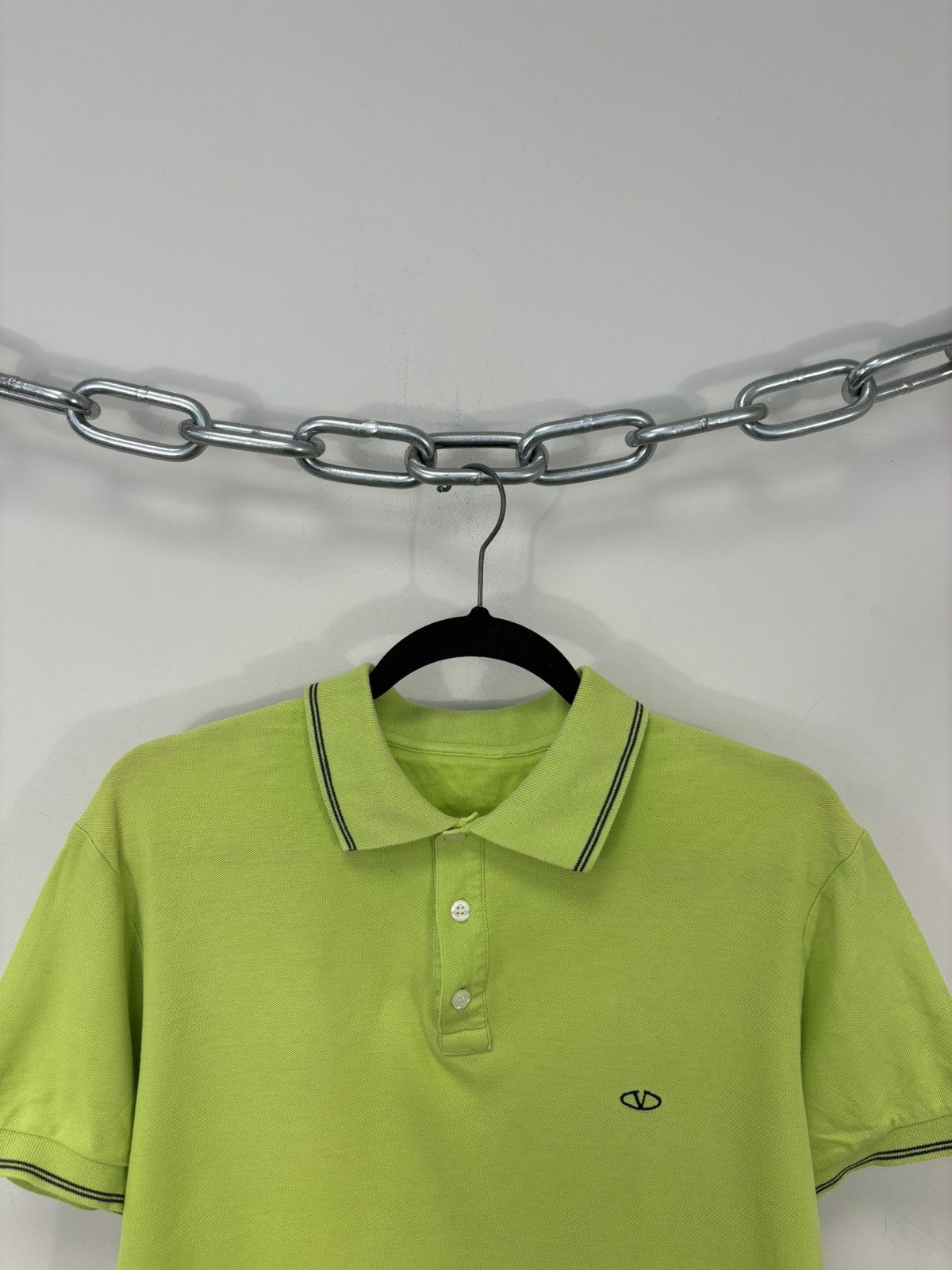 Valentino Vintage Valentino Men’s Mint Green Italian Luxury Polo Shirt Size US XL / EU 56 / 4 - 5 Thumbnail