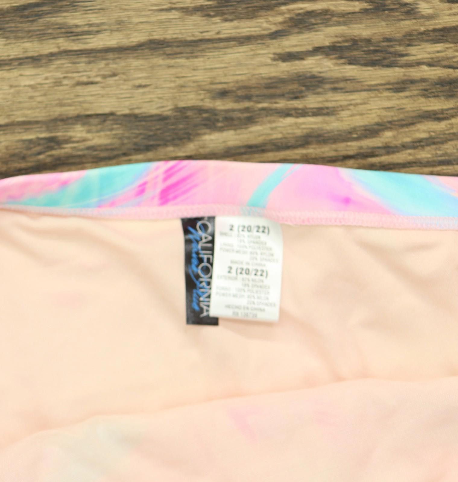 Other Nwt Salt + Cove Side-tab Bikini Bottom Pink Wave Multi 2x Size ONE SIZE - 5 Thumbnail