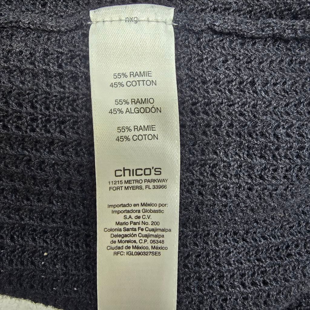 Chicos Women's Chico's Black Crew Neck Sweater Size L Size L / US 10 / IT 46 - 6 Thumbnail
