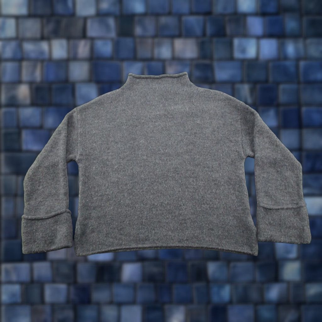 Anthropologie Anthropologie Womens Sweater Pullover Cuffed Sleeve Knit Gray Size S Size S / US 4 / IT 40 - 1 Thumbnail