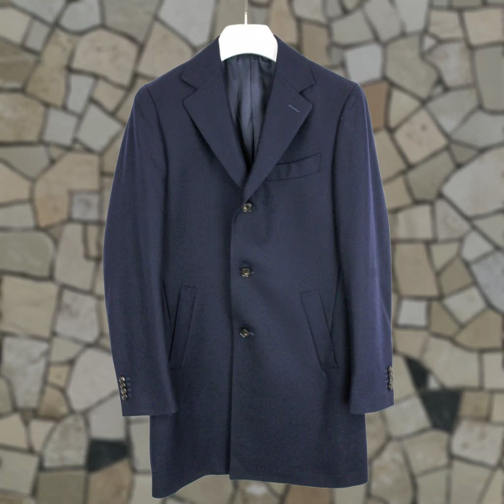Suitsupply Vicenza Coat Wool Mid Length Formal Single Breasted Uk 38l Men's in Black, Men's (Size 38r)