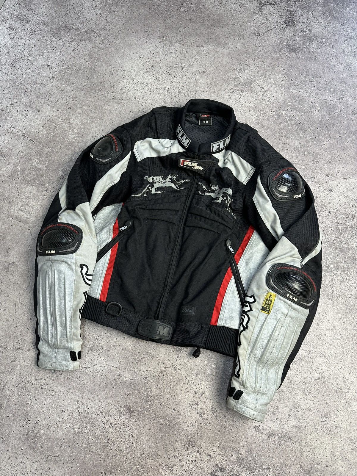 Japanese Brand × Vintage Vintage Polo FLM Motorcycle Jacket Archival Y2K Racing Size US S / EU 44-46 / 1 - 3 Thumbnail