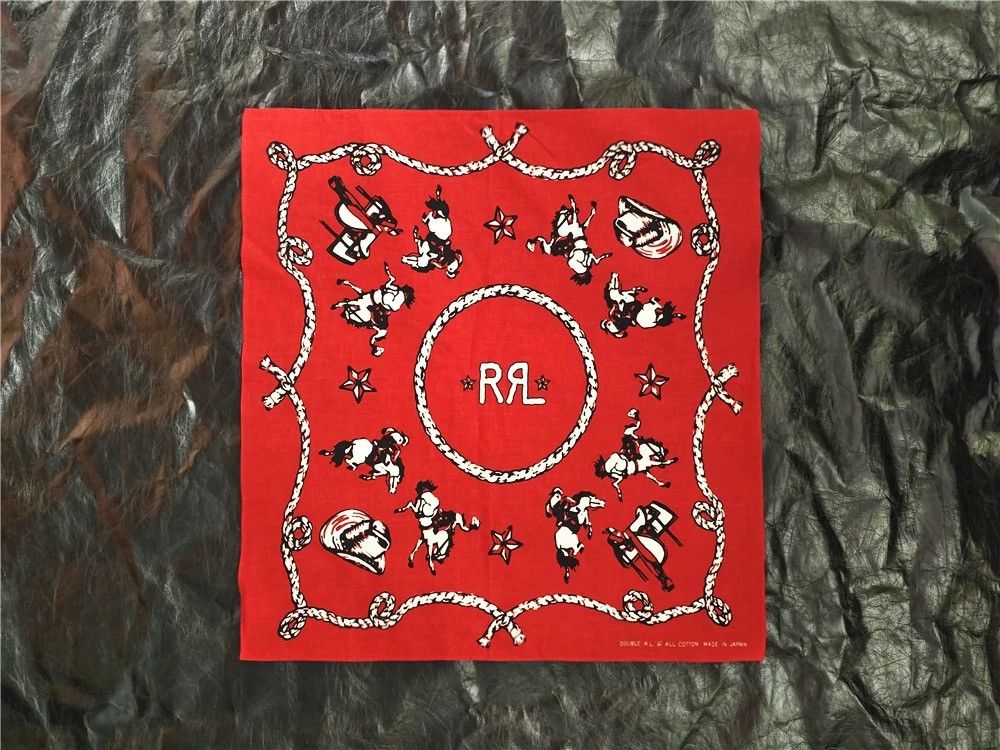RRL Ralph Lauren RRL Bandana COTTON Scarf handkerchief Size ONE SIZE - 1 Thumbnail