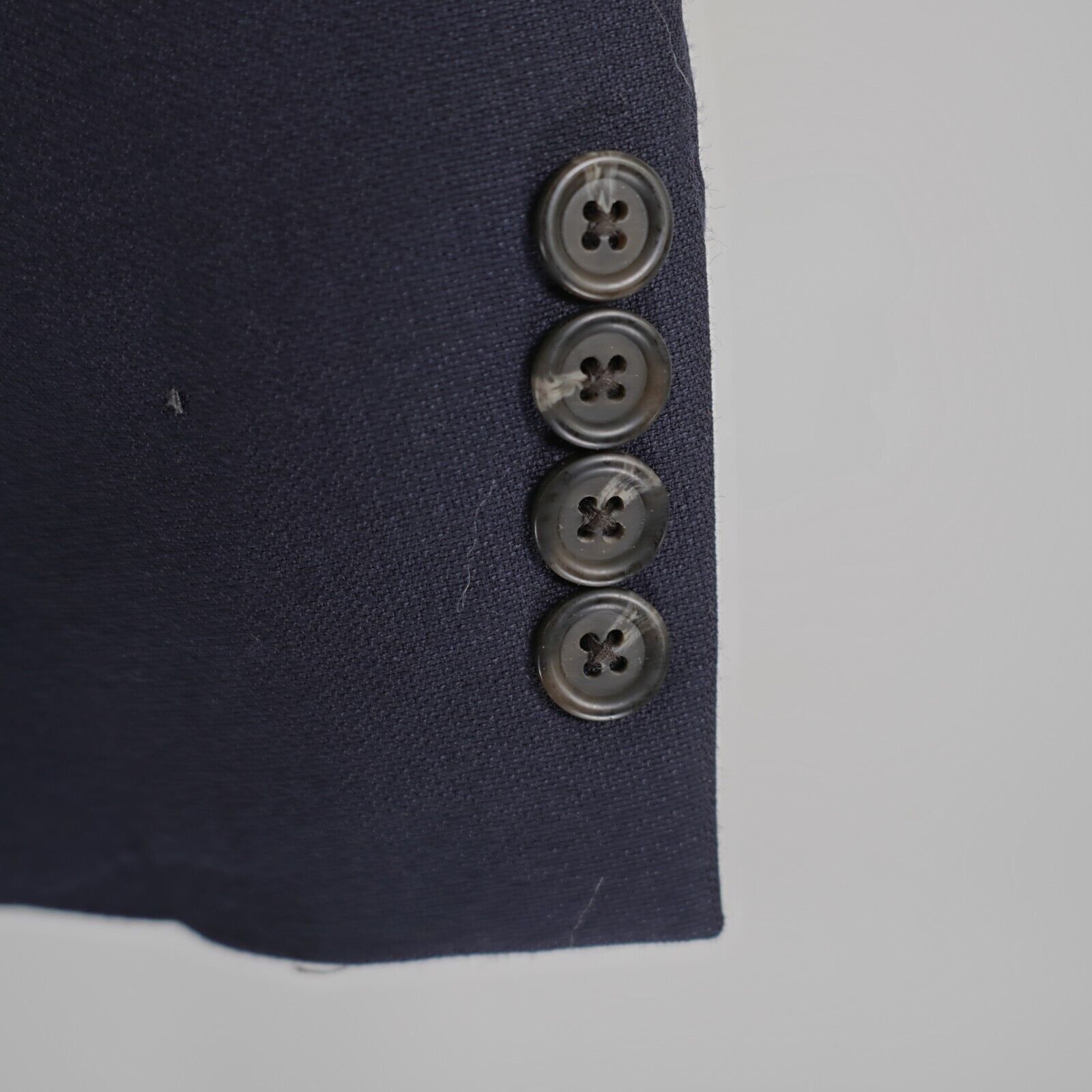 Lauren Ralph Lauren Lauren Ralph Lauren Wool Basketweave Blue Blazer 40R 2 Butto Size 40R - 3 Thumbnail