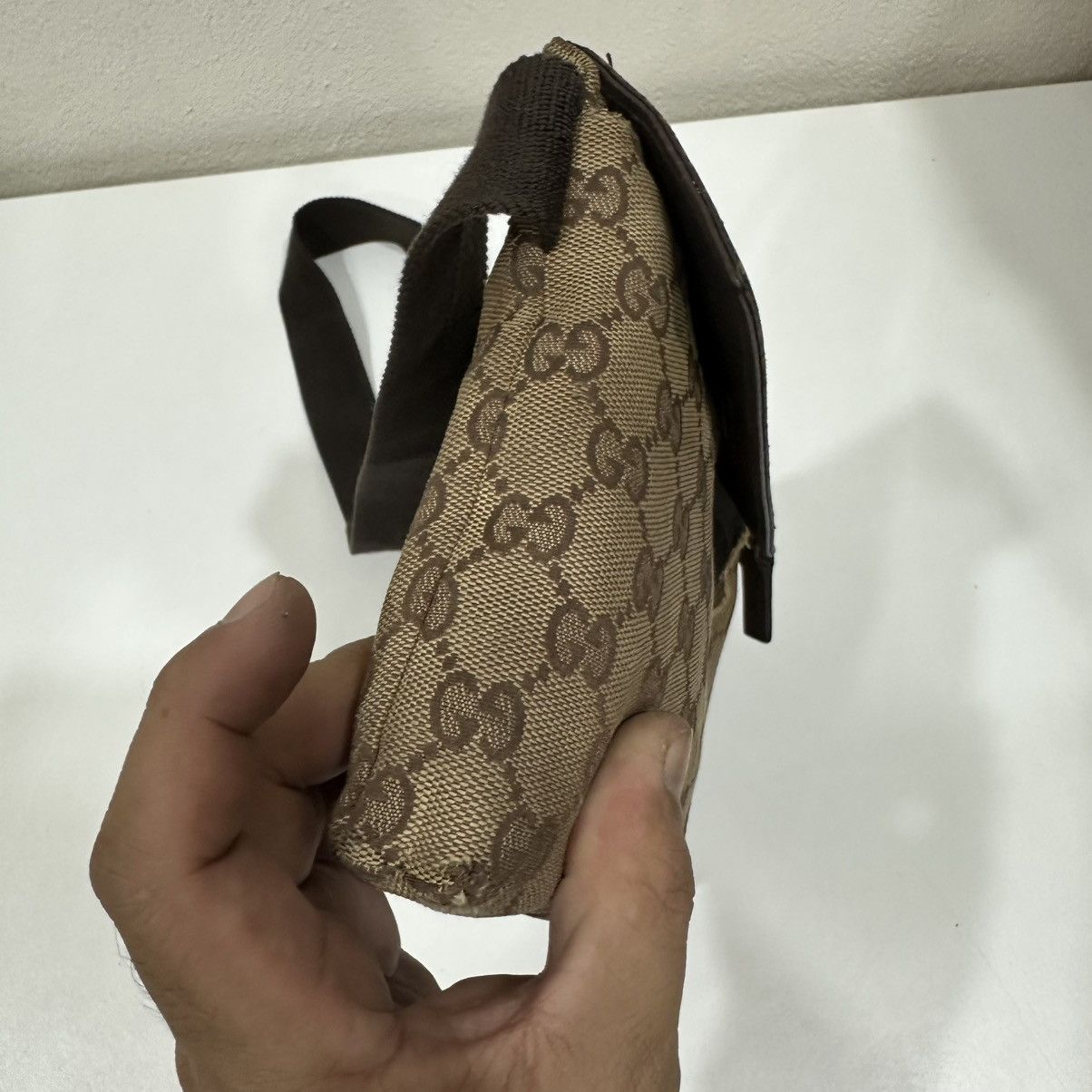 Gucci GUCCI GG CANVAS DOUBLE POCKET WAIST BUMBAG FANNY PACK 28 Size ONE SIZE - 7 Thumbnail