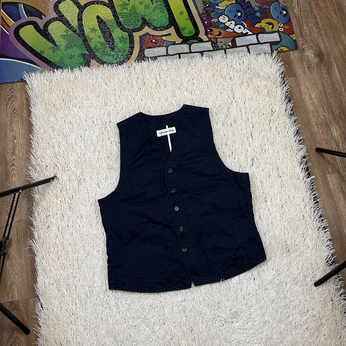 Universal Works Universal Works vest Navy Twill Field Waistcoat men size L Size US L / EU 52-54 / 3 - 1 Thumbnail