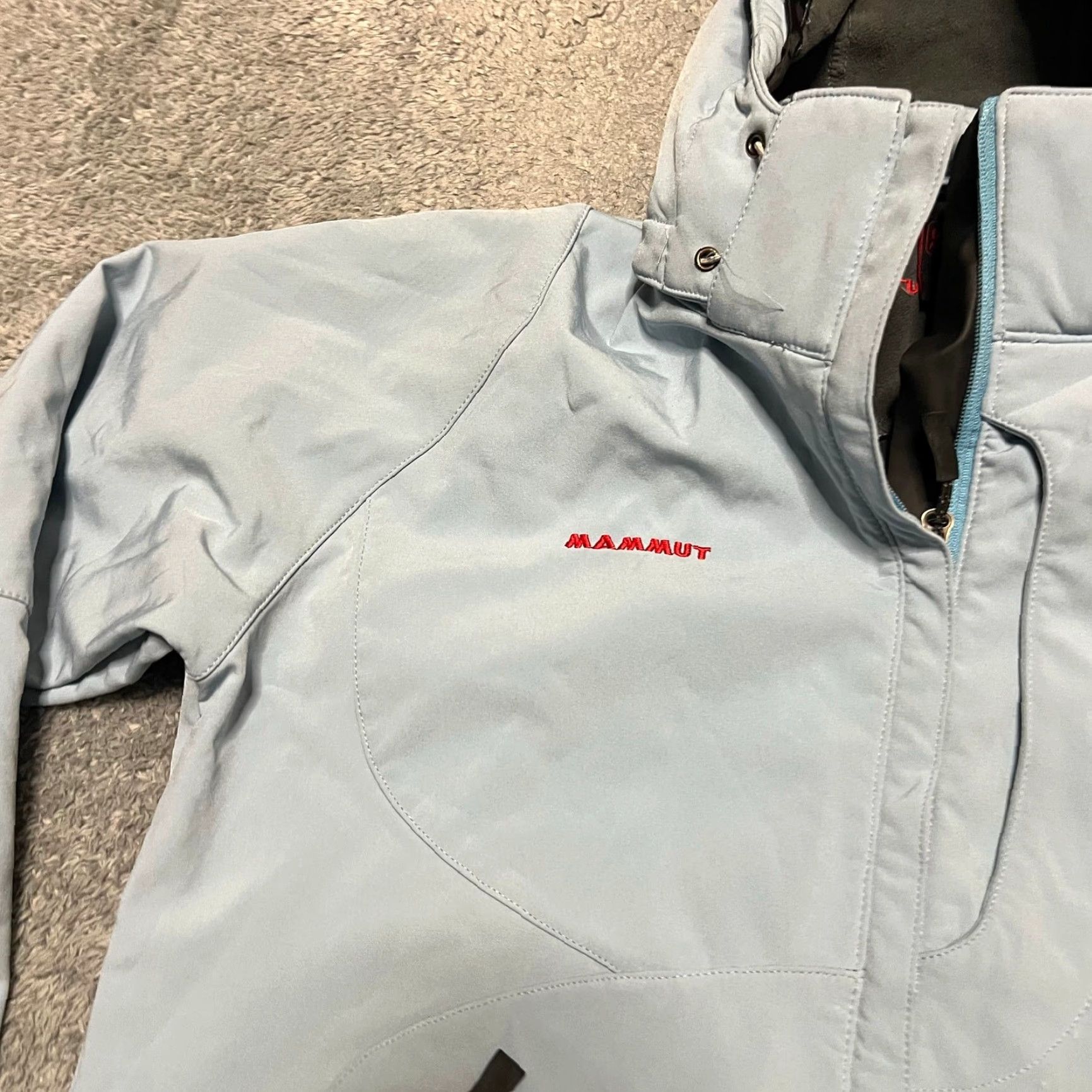 Mammut Mammut Coat Womens XL Jacket Blue Ski Hooded Full Zip Outdoor stain Parka Womens XL Blue Coat Size XL / US 12-14 / IT 48-50 - 2 Thumbnail