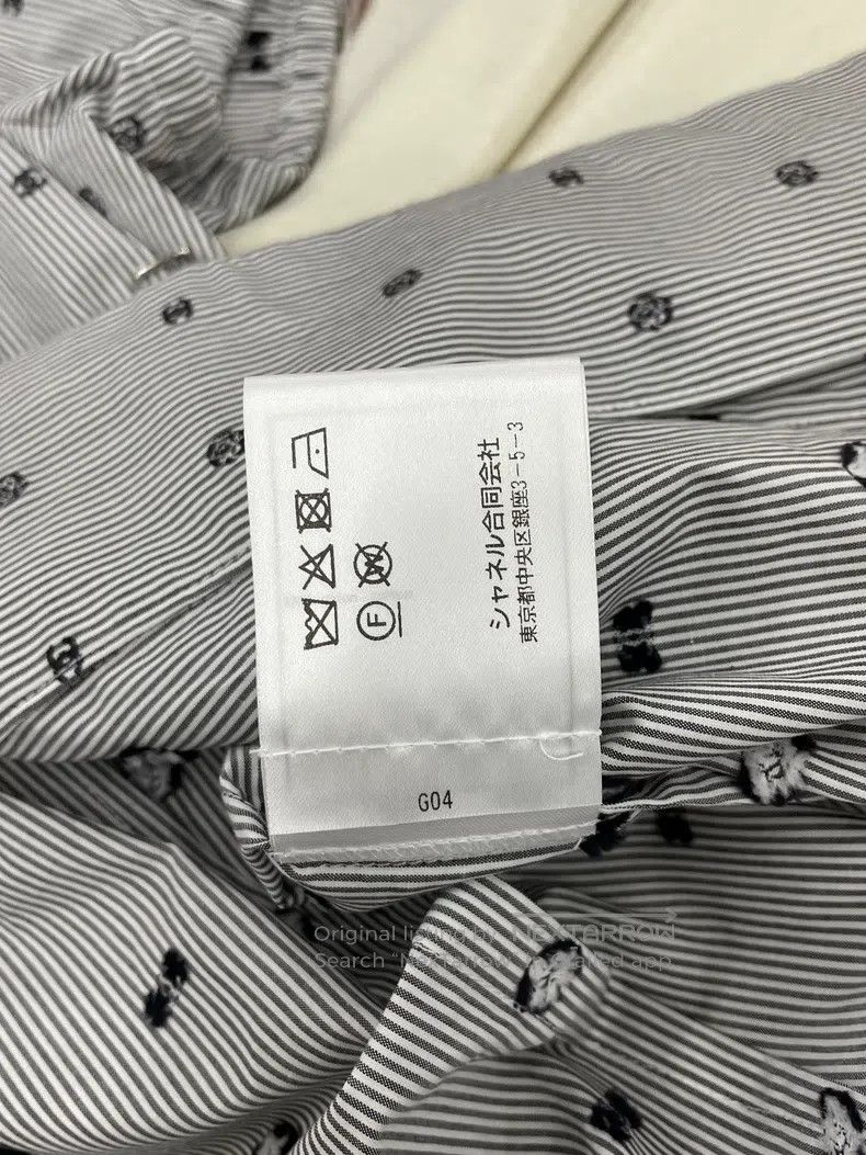 Chanel Chanel Diamond buckle striped pola dot full logo short sle Size XXS / US 00 / IT 34 - 7 Thumbnail
