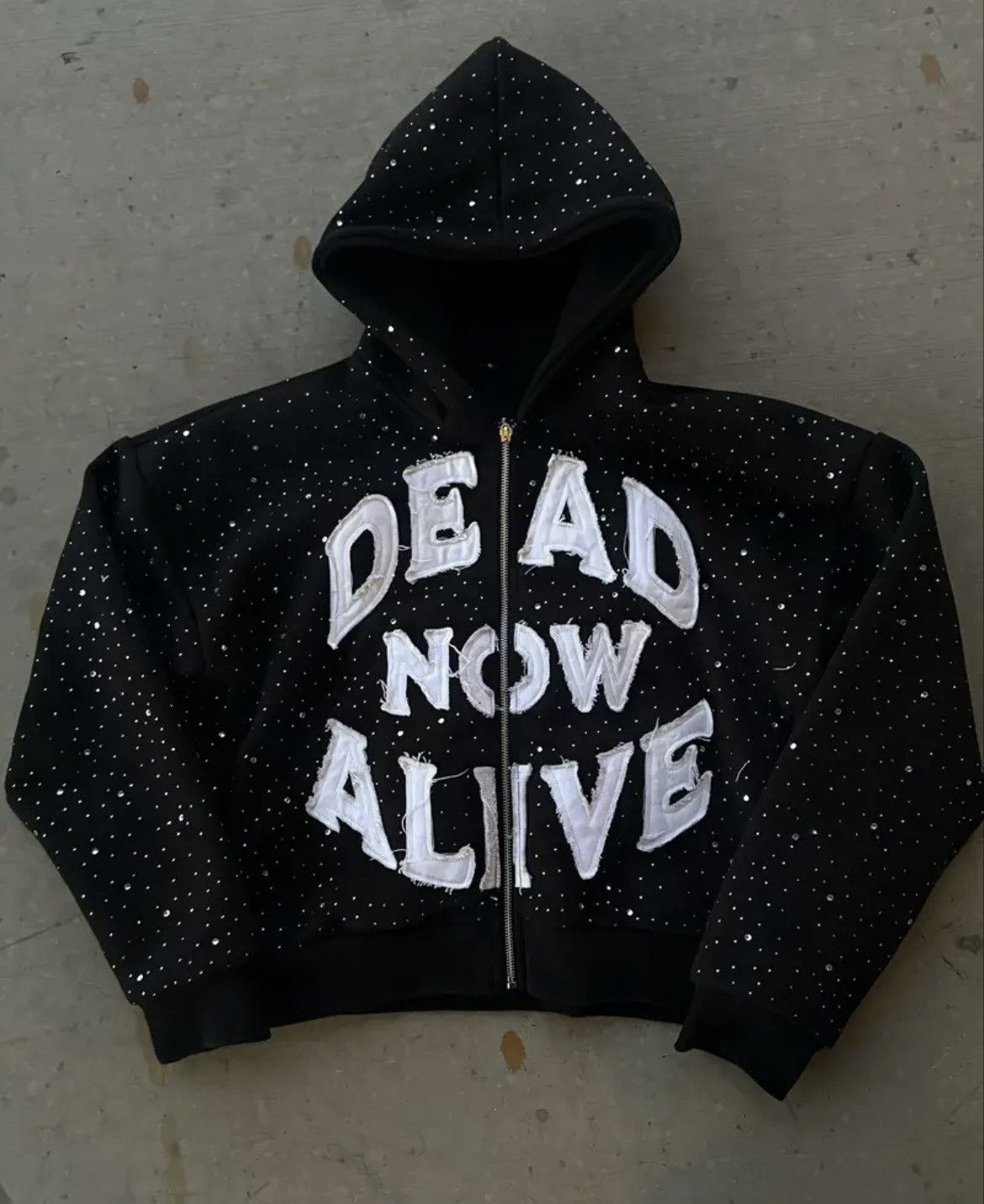 Other Black and white Dead Now Alive zip up hoodie Size US L / EU 52-54 / 3 - 1 Thumbnail
