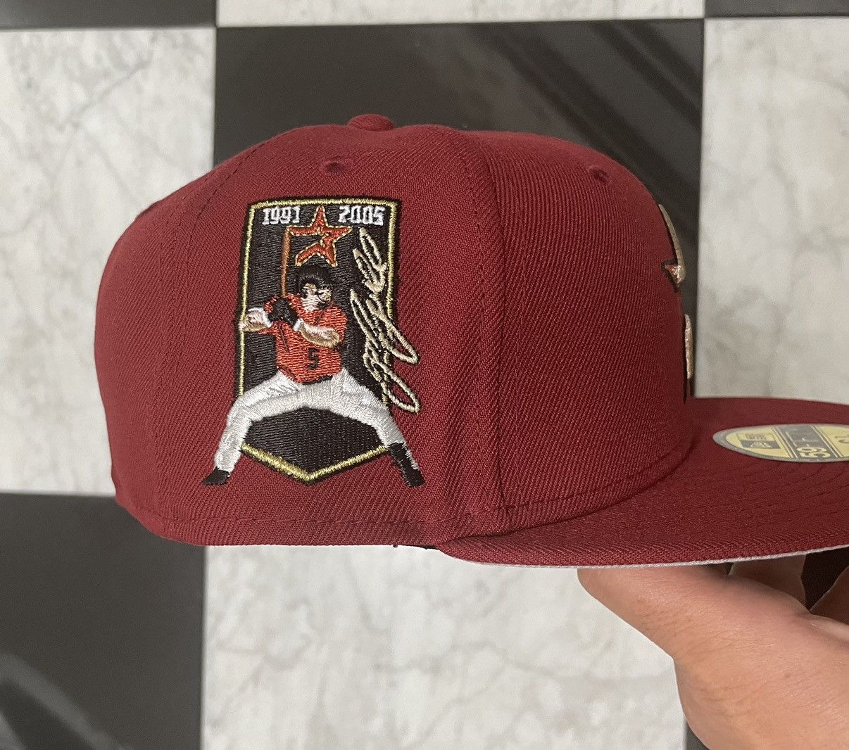 New Era 🔥Exclusive Astros Jeff Bagwell fitted size 6 7/8 Size ONE SIZE - 2 Thumbnail