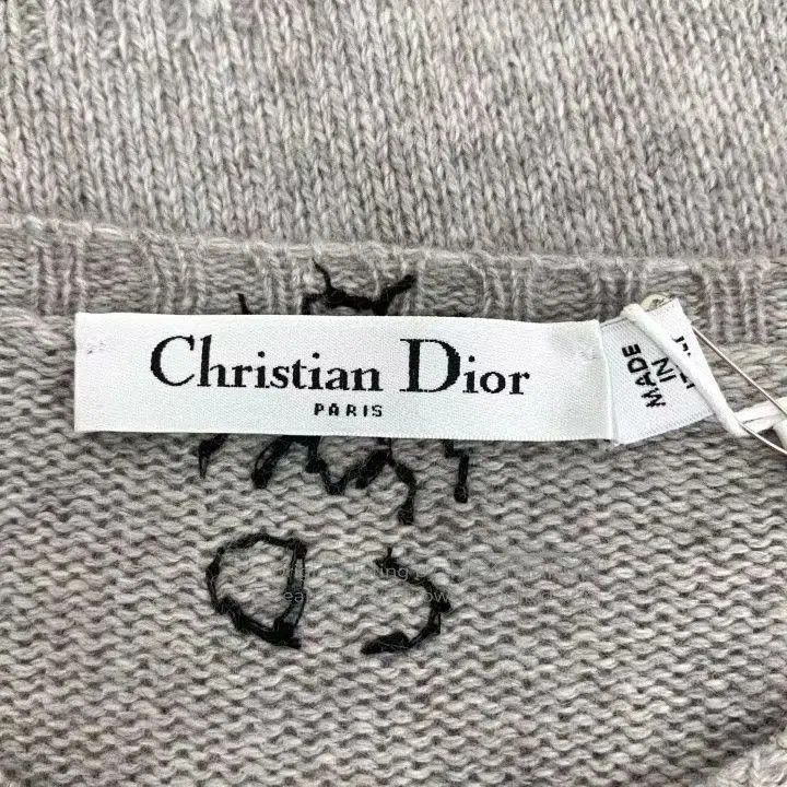 Dior Dior Gray Star Moon Embroidery Cashmere Sweater. Size US M / EU 48-50 / 2 - 5 Thumbnail