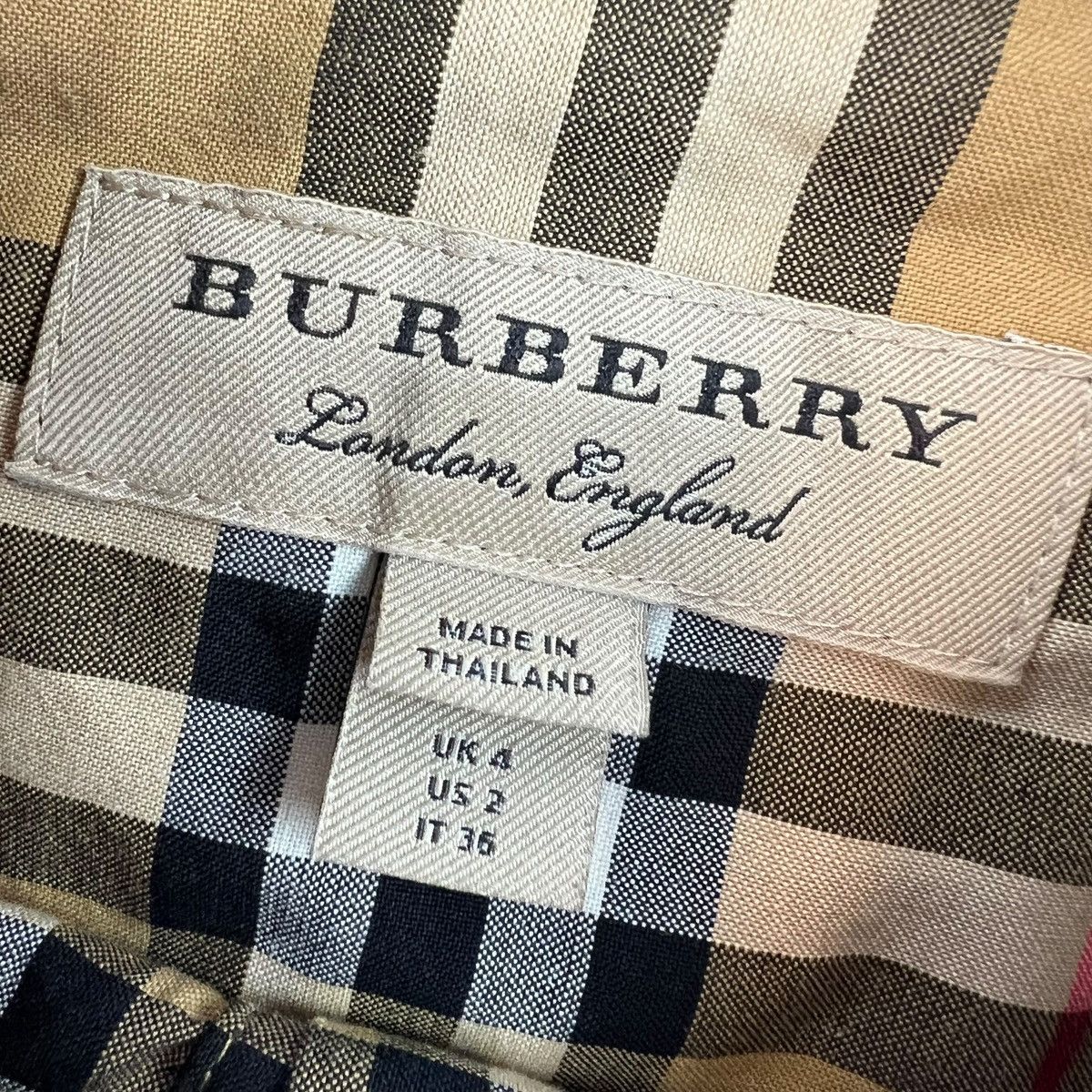 Burberry Burberry Women’s Nova Check Shirt Size XS / US 0-2 / IT 36-38 - 3 Thumbnail