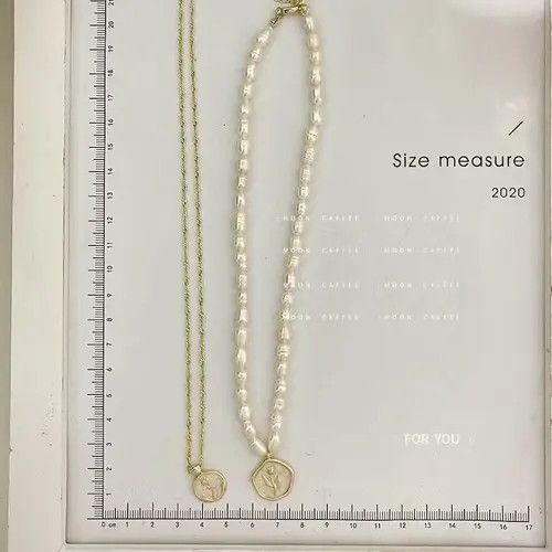 Jewelry Retro Rose Flower Pendant Pearl Chain Necklace Size ONE SIZE - 4 Thumbnail