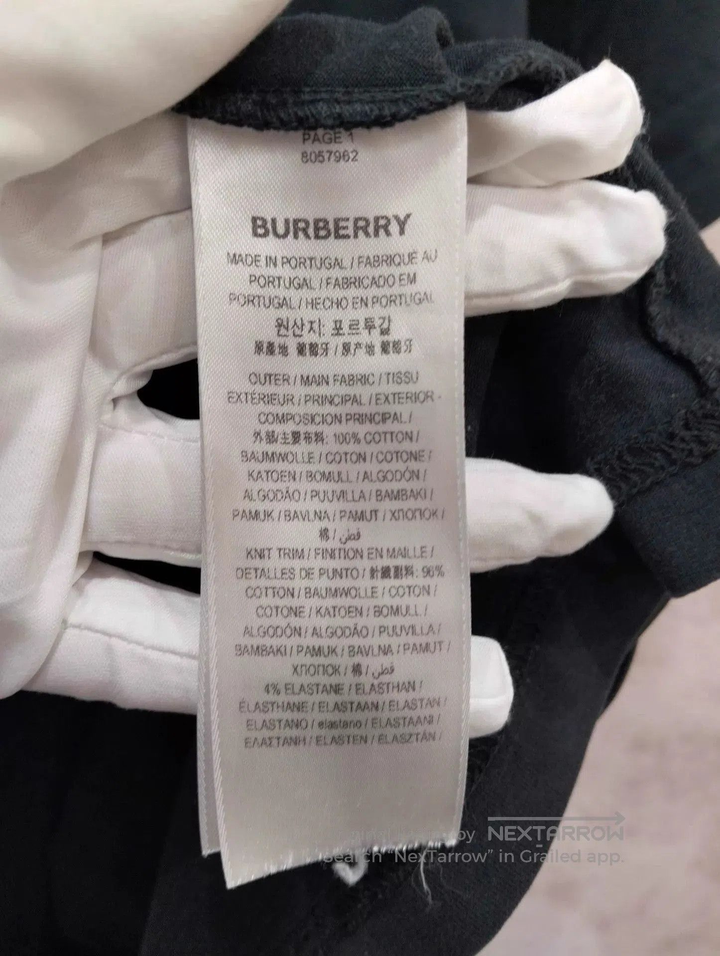 Burberry Black Short Sleeve T-Shirt. Size US M / EU 48-50 / 2 - 4 Thumbnail