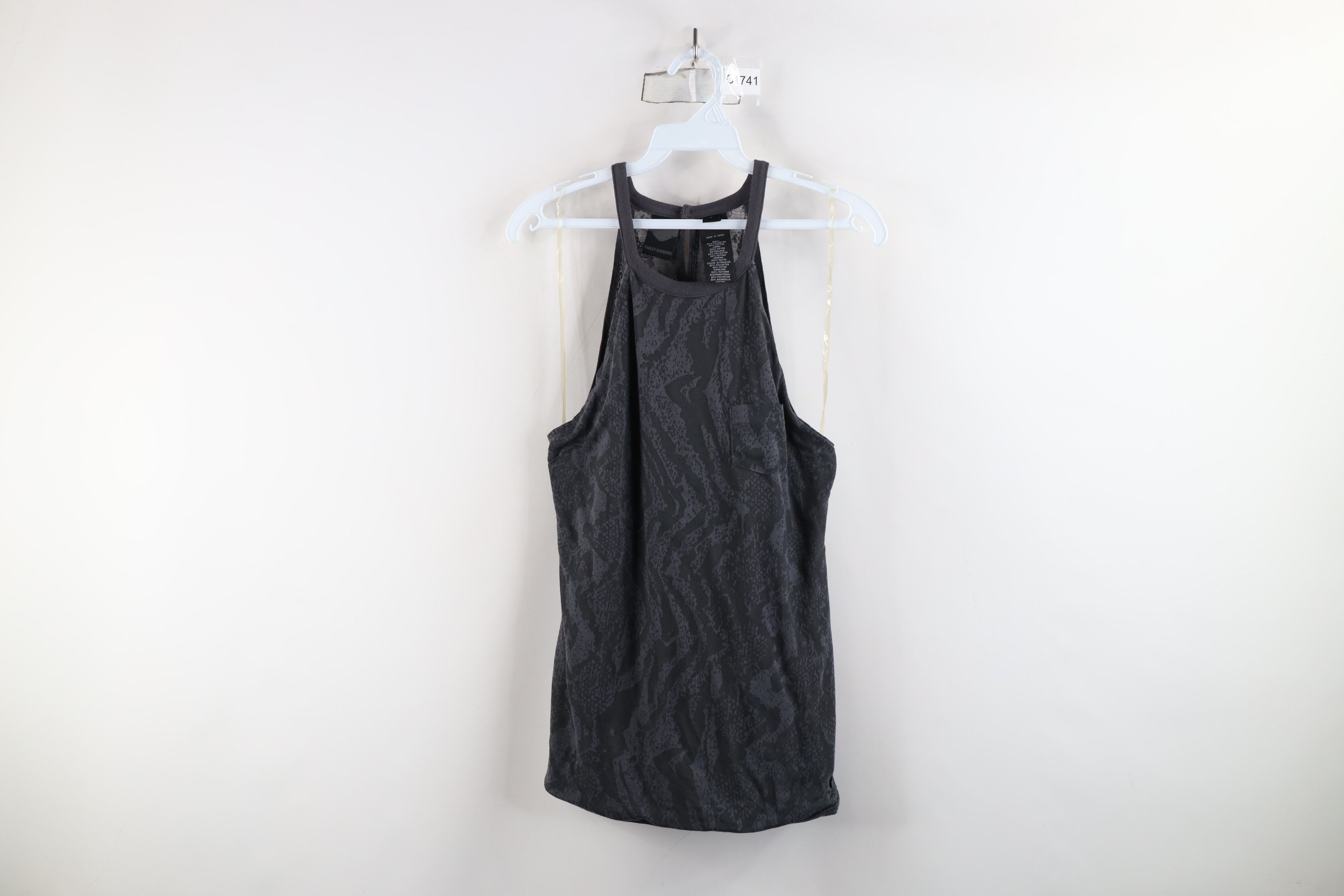 Harley Davidson × Vintage Vintage Harley Davidson Sheer Knit Tank Top T-Shirt Gray Size L / US 10 / IT 46 - 1 Thumbnail