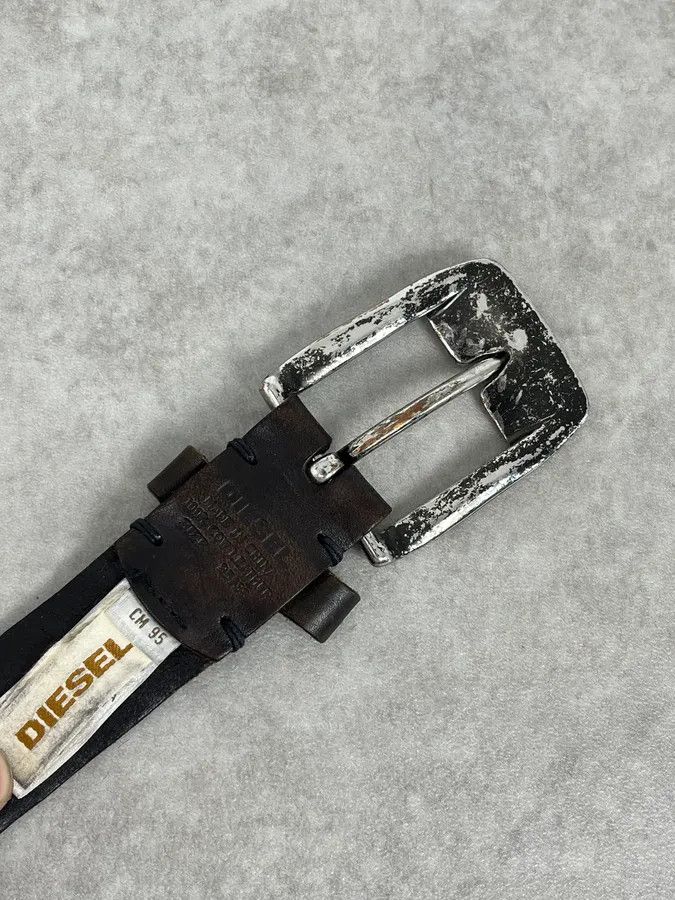 Diesel 2000s Diesel Studded Black Leather Belt Size ONE SIZE - 7 Thumbnail
