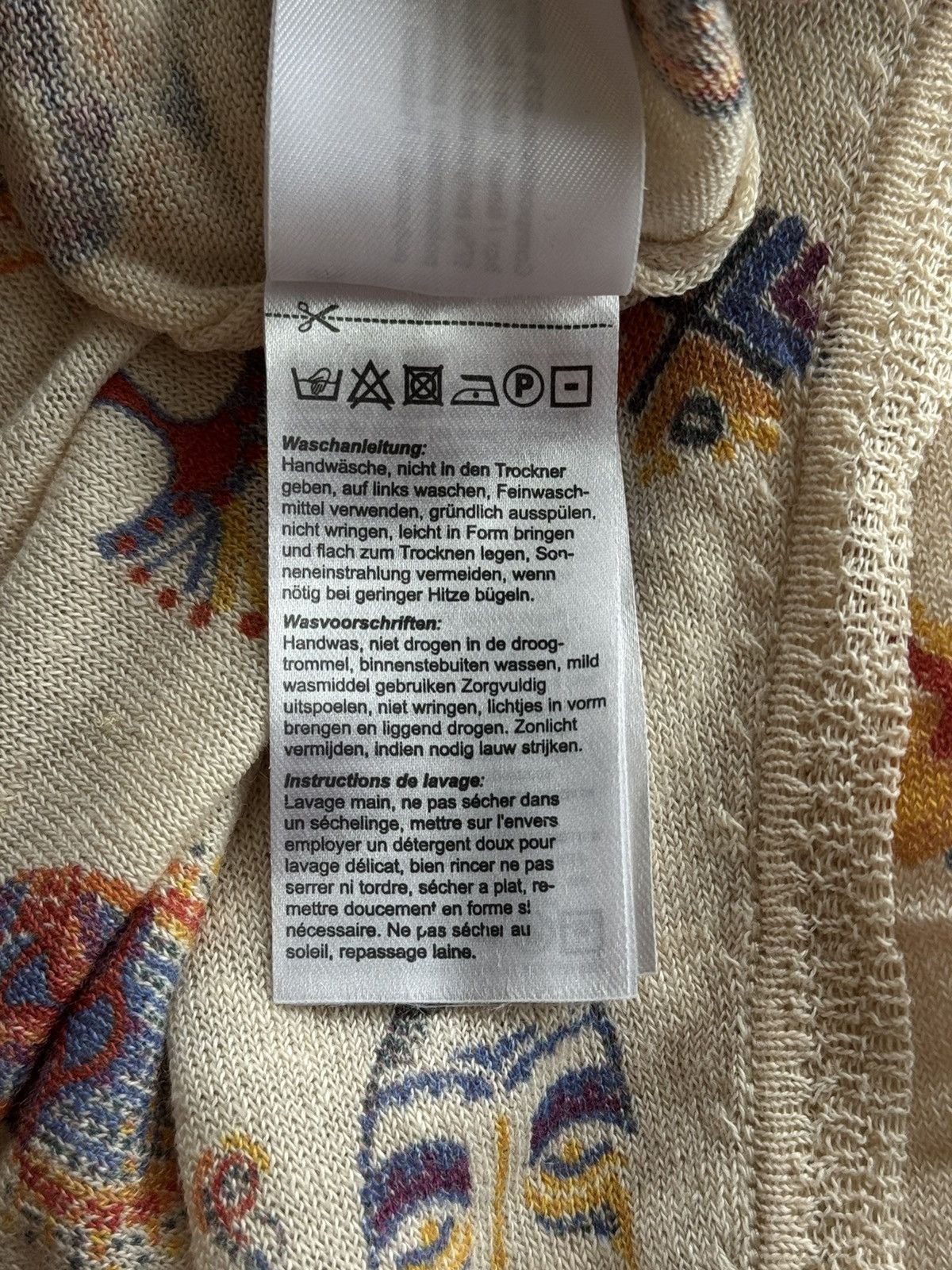 Designer Ivko avant garde linen blend native pattern tank top vest Size M / US 6-8 / IT 42-44 - 8 Thumbnail