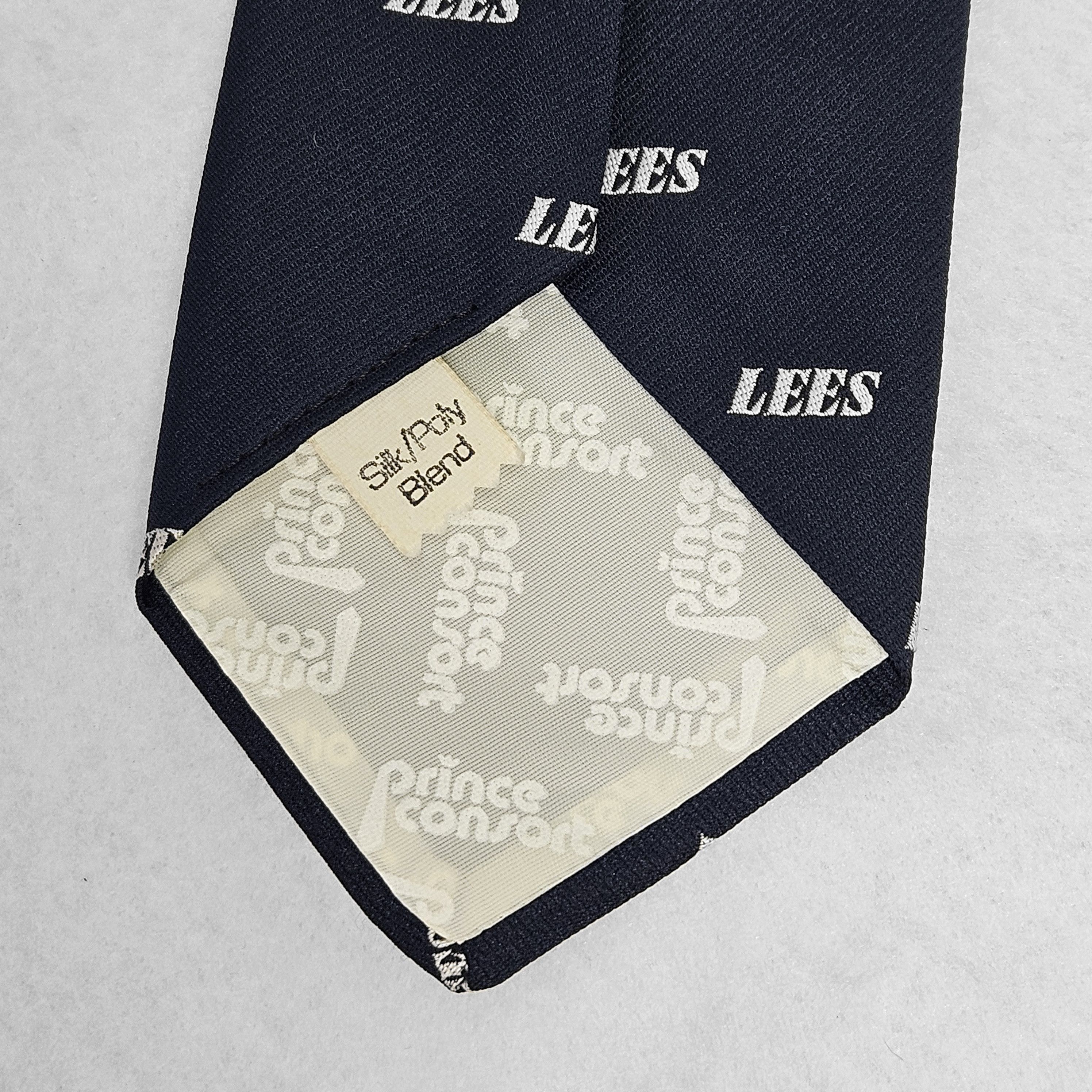 Other Prince Consort 54x3.25" LEES Necktie Tie Vintage Navy Logo Size ONE SIZE - 11 Thumbnail