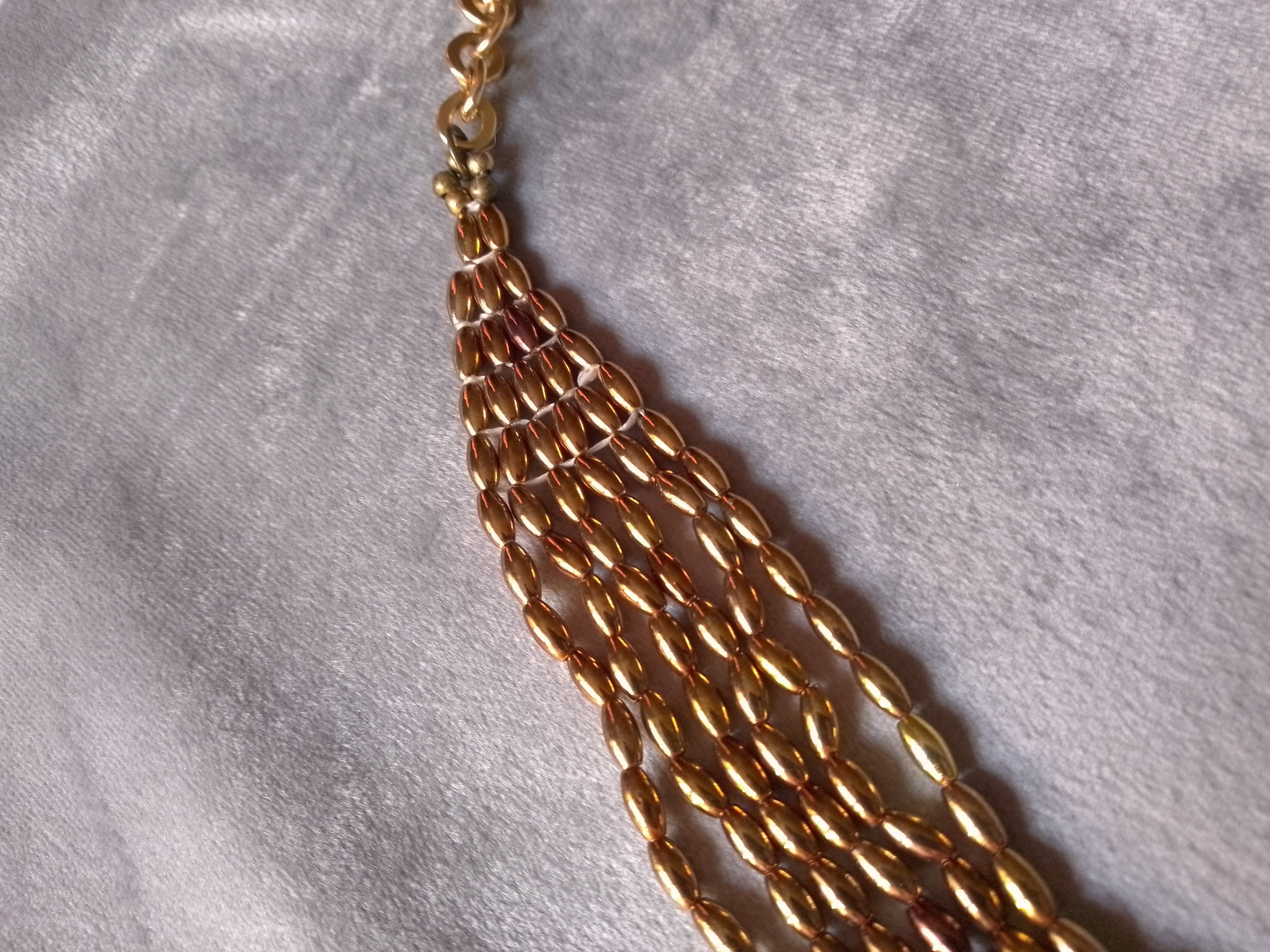 Handmade Necklace Ethnic Egyptian Cleopatra Style Multithread Size ONE SIZE - 3 Thumbnail