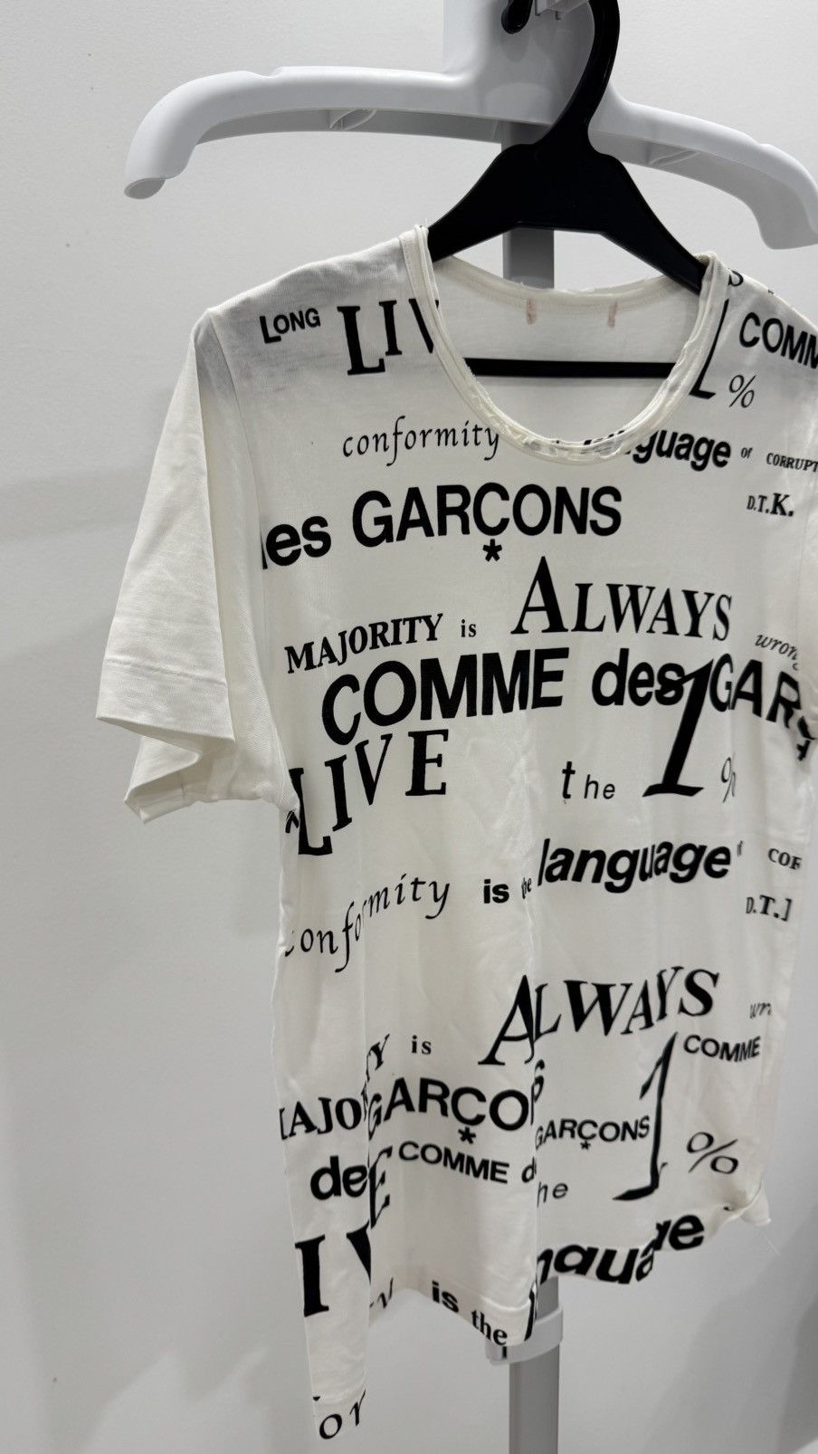 Comme des Garcons AD2003 Comme des Garcons Words T Shirt Size US S / EU 44-46 / 1 - 2 Thumbnail