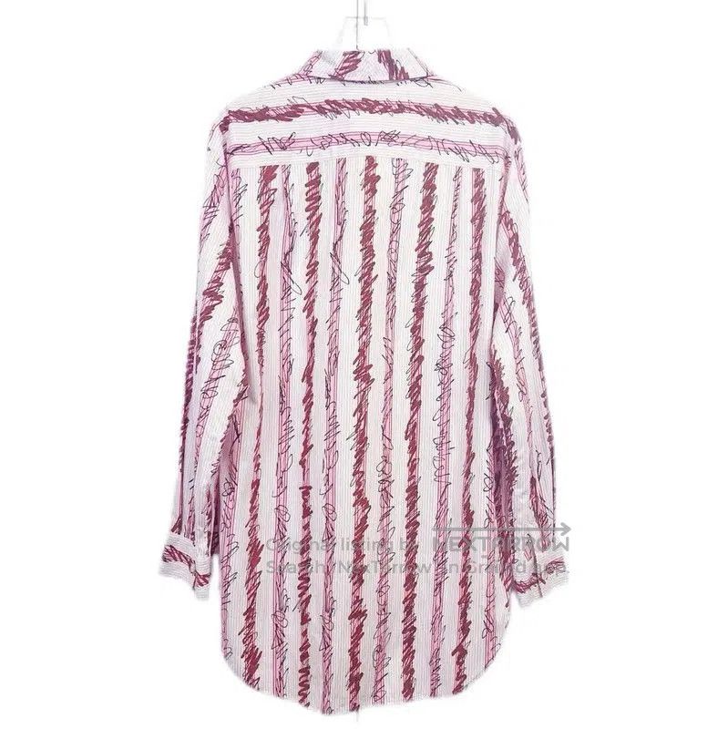 Burberry Burberry Long Sleeve Red Cotton Shirt. Size XL / US 12-14 / IT 48-50 - 2 Thumbnail