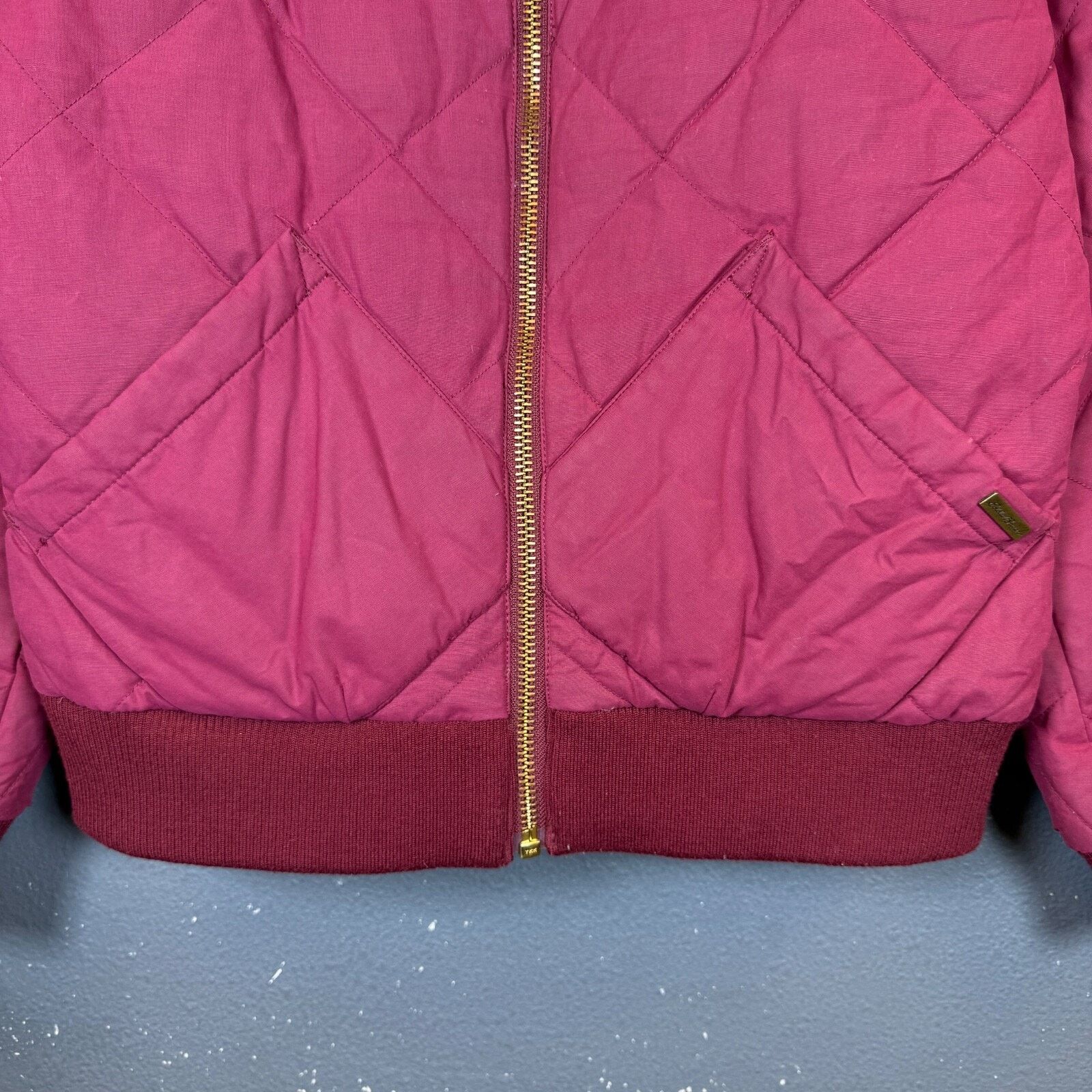 Eddie Bauer Eddie Bauer S burgundy Skyliner model quilted down jacket Size S / US 4 / IT 40 - 3 Thumbnail