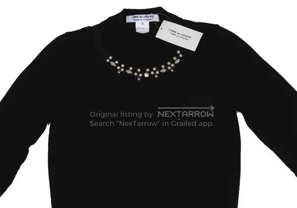 Comme des Garcons Comme Des Garcons Black vintage sequin design sense sweate Size S / US 4 / IT 40 - 4 Thumbnail