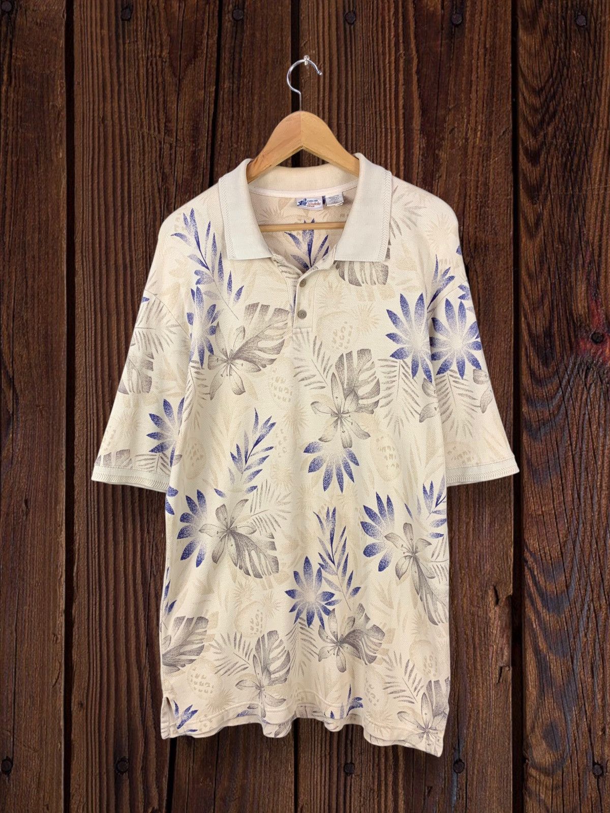 Cherokee Steals! Cherokee Hawaiian Style Floral Polo Tee Size US L / EU 52-54 / 3 - 1 Thumbnail
