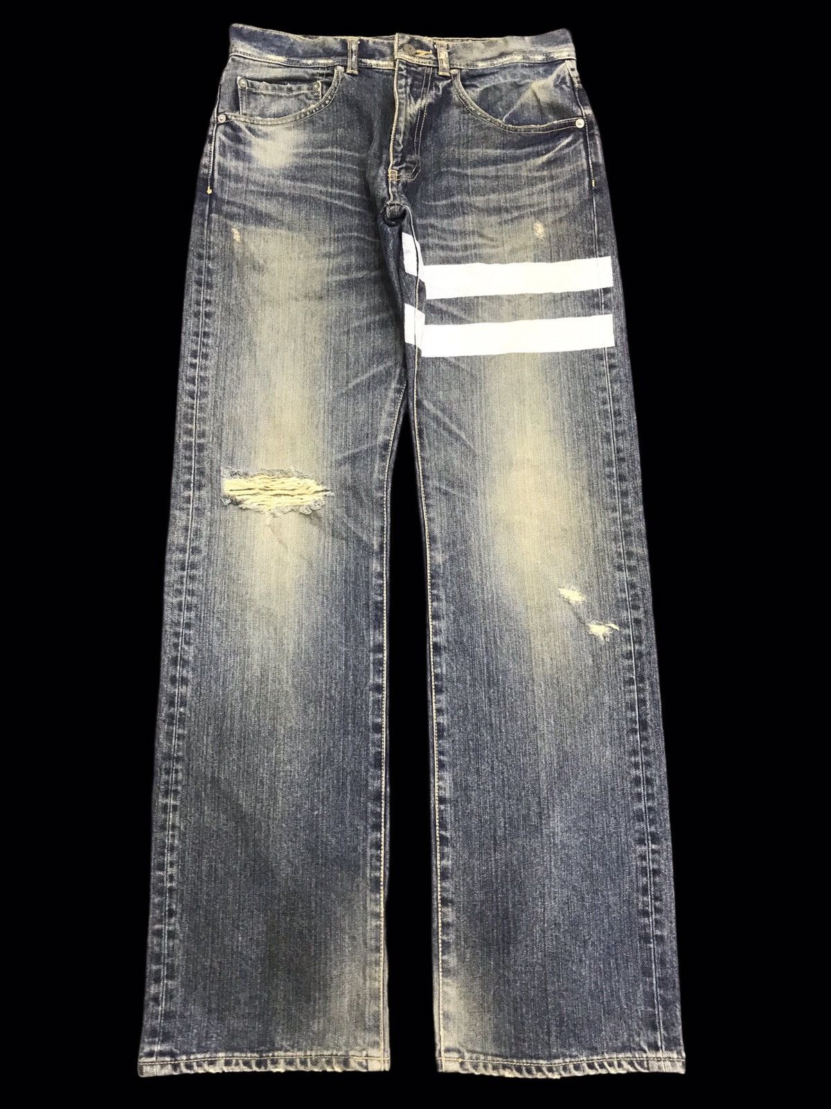 Tommy Hilfiger 💥ARCHIVAL💥VERY RARE TOMMY DISTRESSED DENIM F123 Size US 30 / EU 46 - 1 Thumbnail