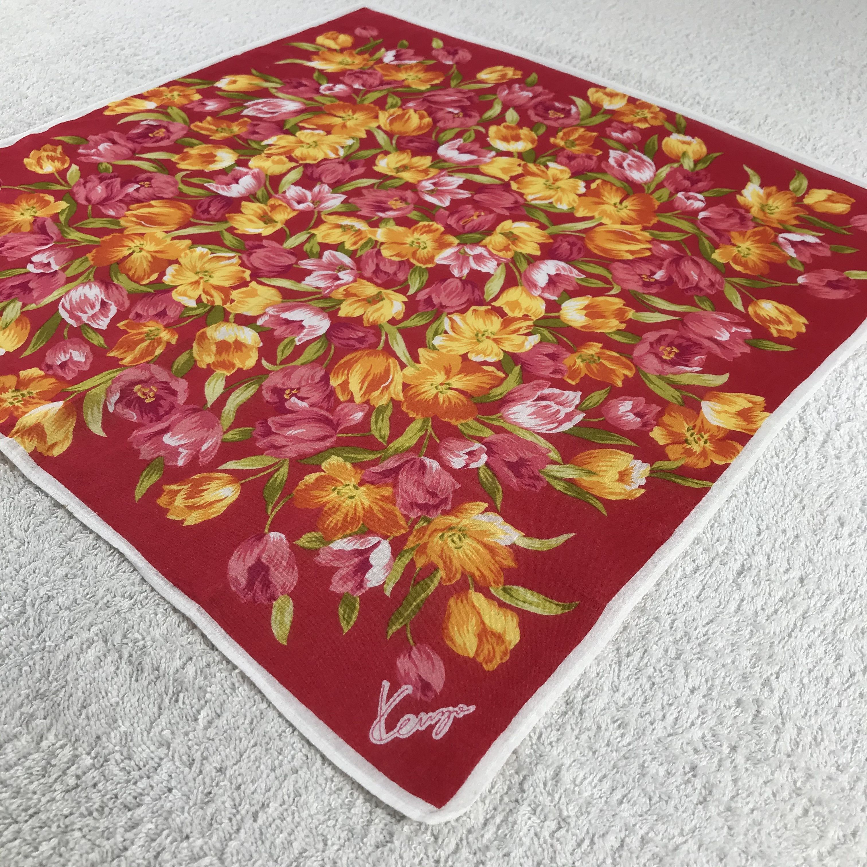 Kenzo × Vintage Kenzo Bandana / Handkerchief / Neckerchief - S137 Size ONE SIZE - 2 Thumbnail
