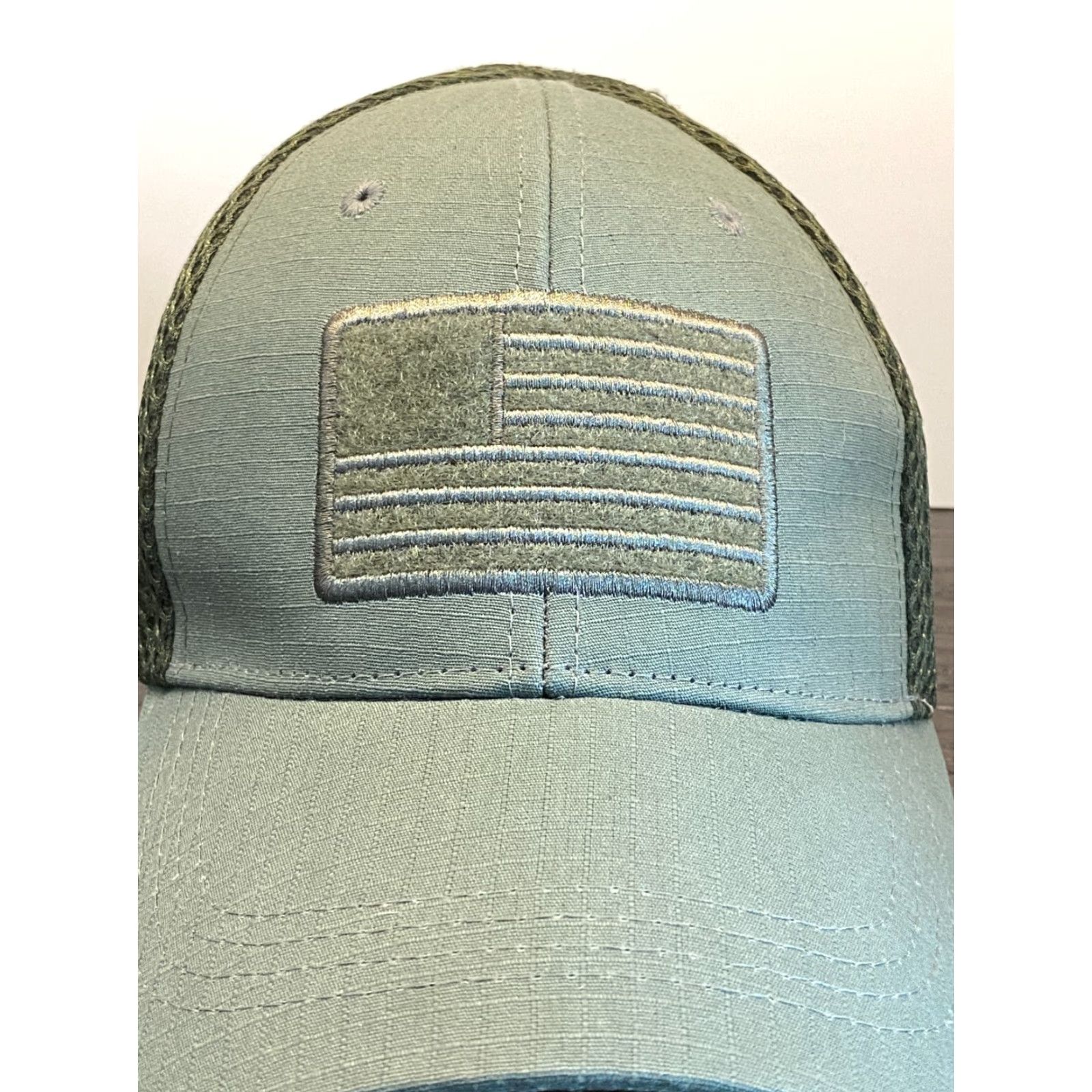 Vintage Highland Tactical Hat Adult One Size Green Hook Loop American Flag Logo Baseball Cap Men Size ONE SIZE - 2 Thumbnail