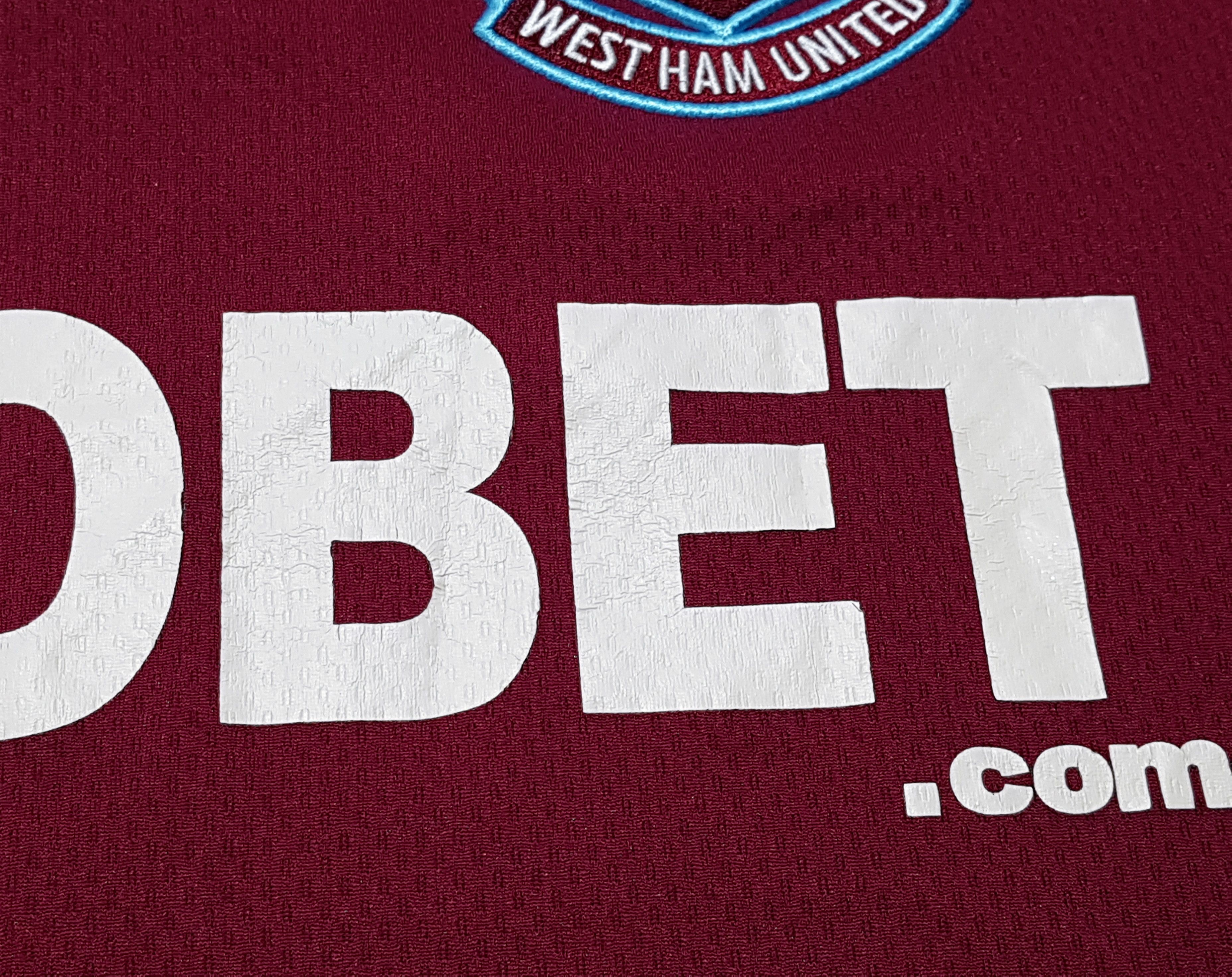 Macron Macron West Ham United 2012/13 Home Soccer Jersey Shirt sz L Size US L / EU 52-54 / 3 - 9 Thumbnail