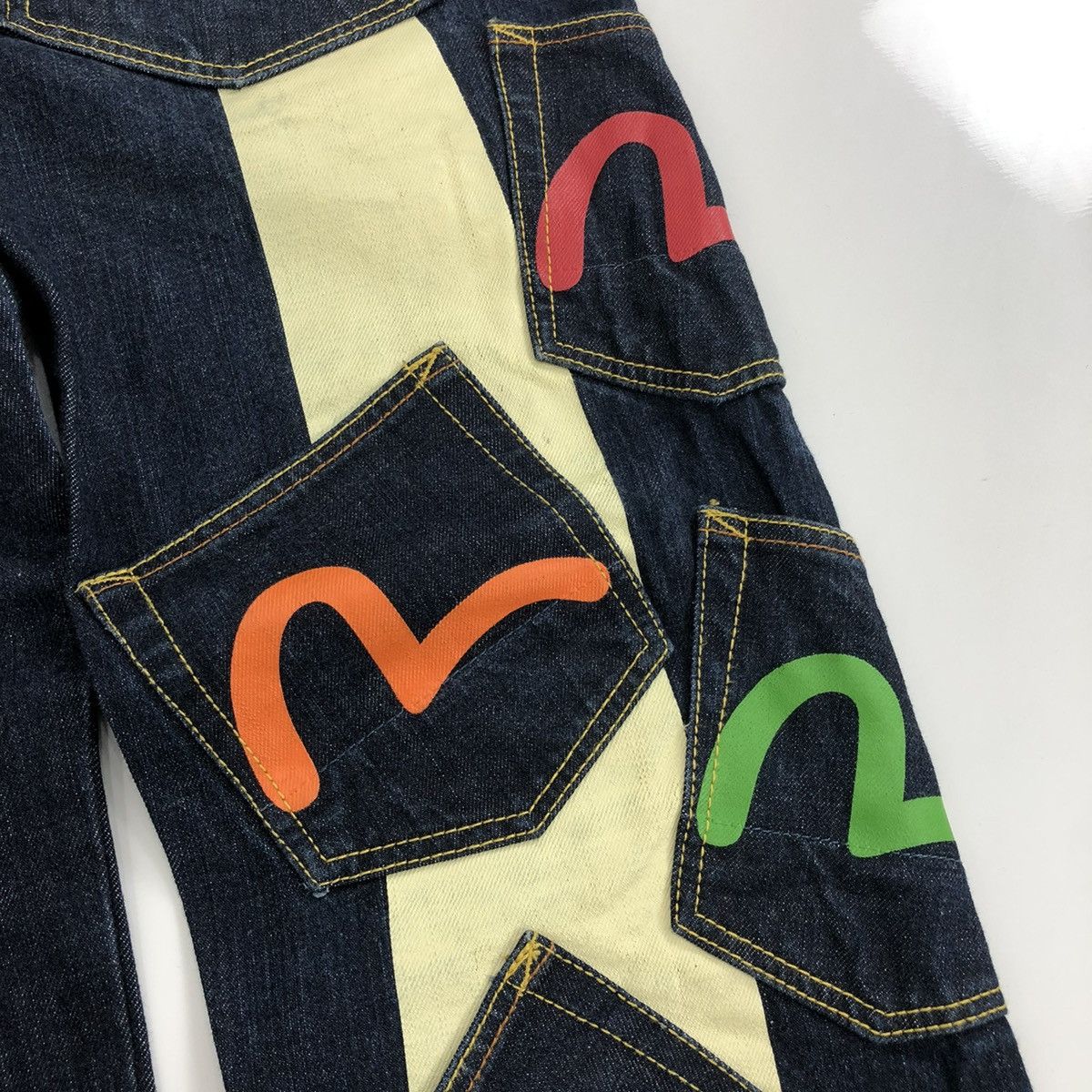 Evisu Rare🔥 Y2K Evisu Daicock Multi Pocket Selvedge Denim Jeans Size US 30 / EU 46 - 6 Thumbnail