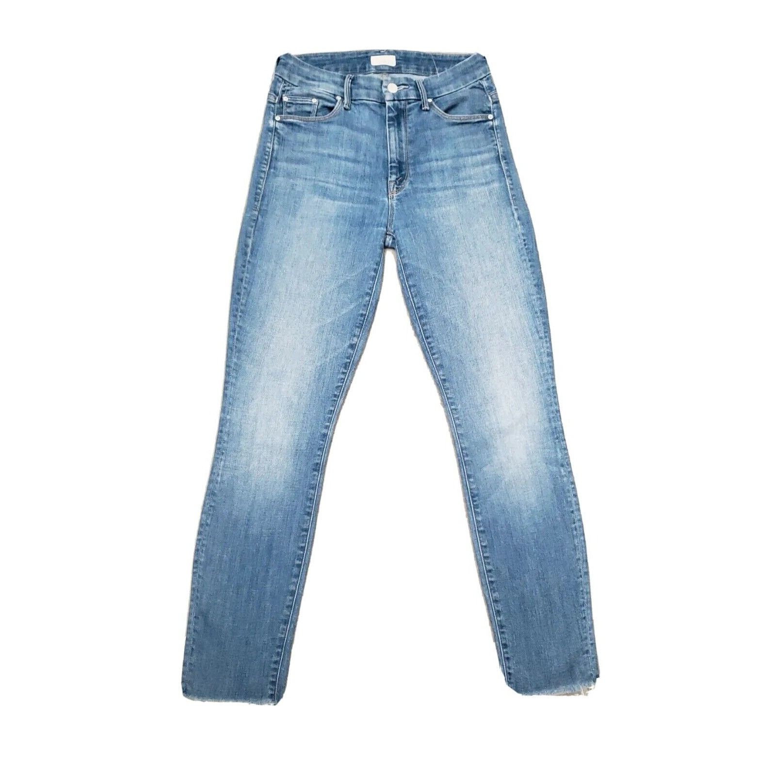 MOTHER MOTHER One Smart Cookie High waisted Looker Ankle Fray Size 25" / US 0 / IT 36 - 5 Thumbnail