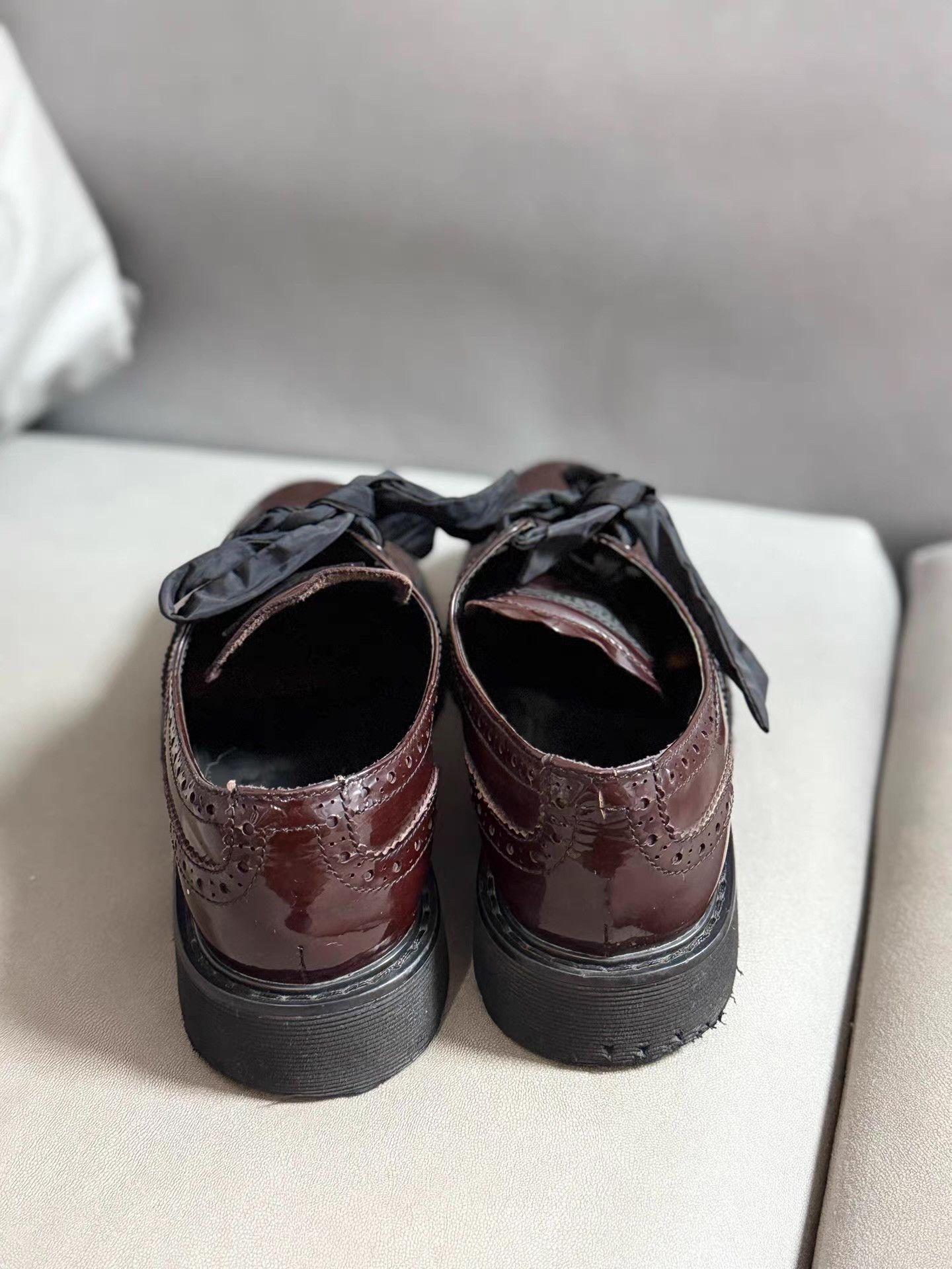 Prada PRADA Sport Baroque Patent Leather Shoes Ｑ20 Size US 5 / EU 37 - 3 Thumbnail