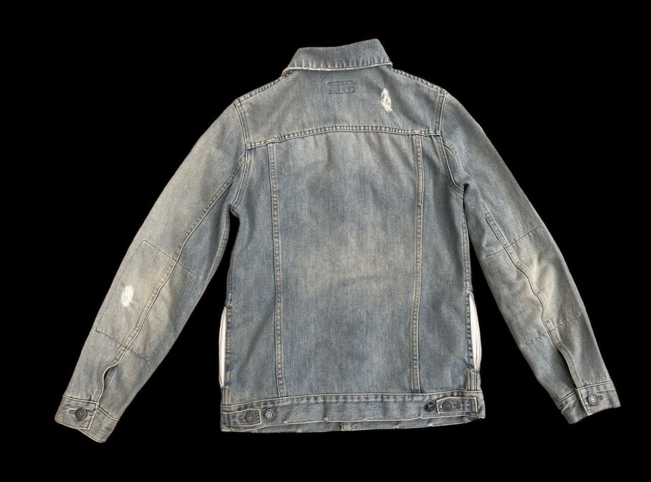Vintage Et Vous Distress Mud Denim 4 Pocket Trucker Jacket