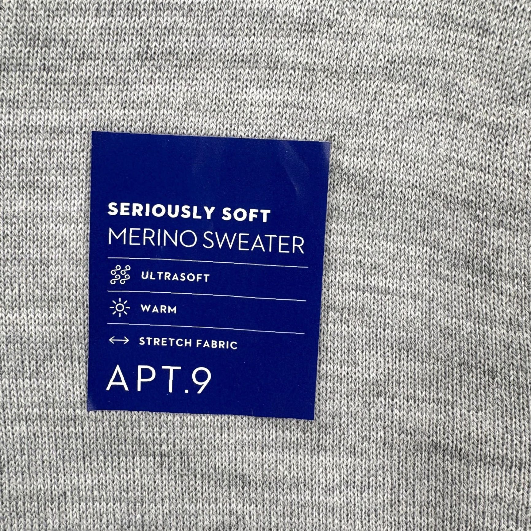 Apt. 9 APT.9 Merino Sweater Mens M Gray Seriously Soft Crewneck Knit Pullover NWT Clothing Knitwear Casual Size US M / EU 48-50 / 2 - 6 Thumbnail