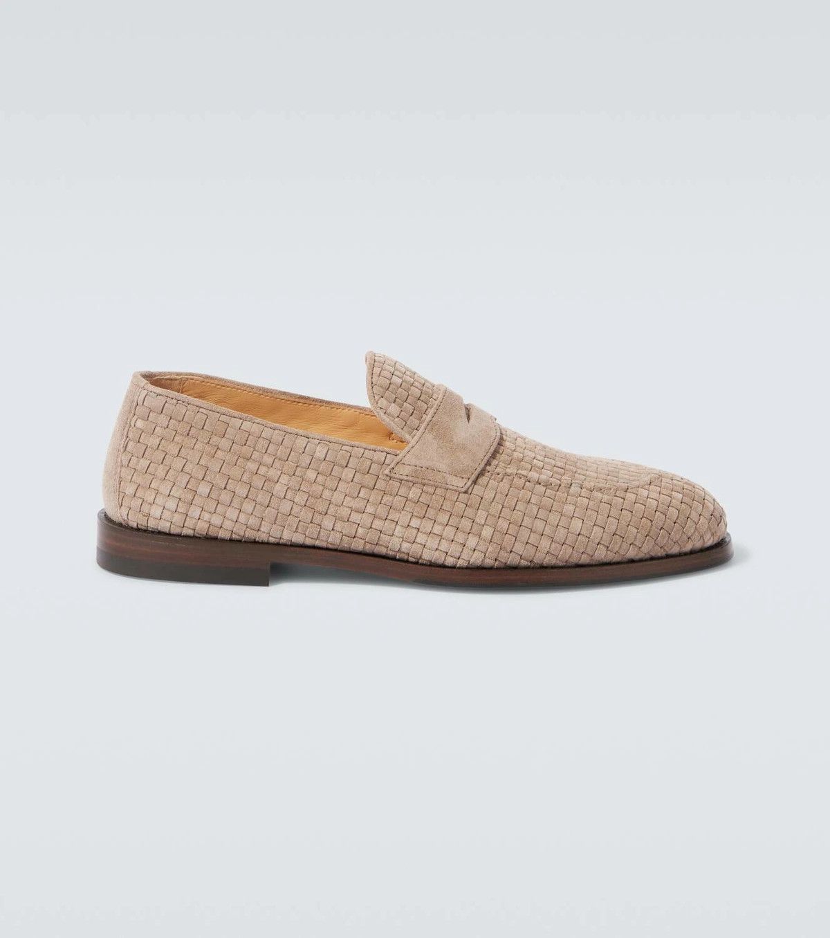 Brunello Cucinelli o1w1db10925 Pair Of Loafers in Beige Size US 10 / EU 43 - 1 Thumbnail