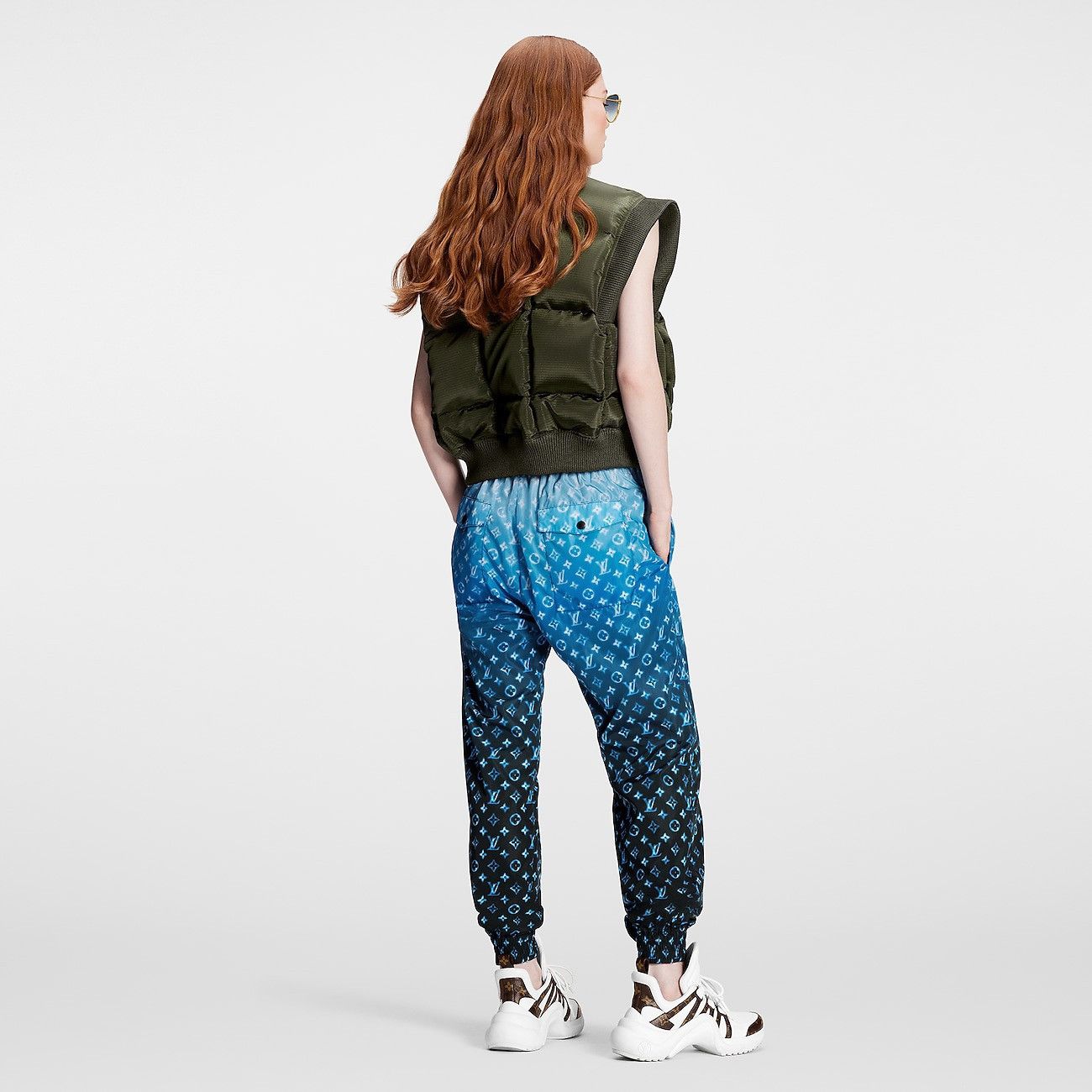 Louis Vuitton Monogram Printed Jogger Pants Size 28" / US 6 / IT 42 - 5 Thumbnail
